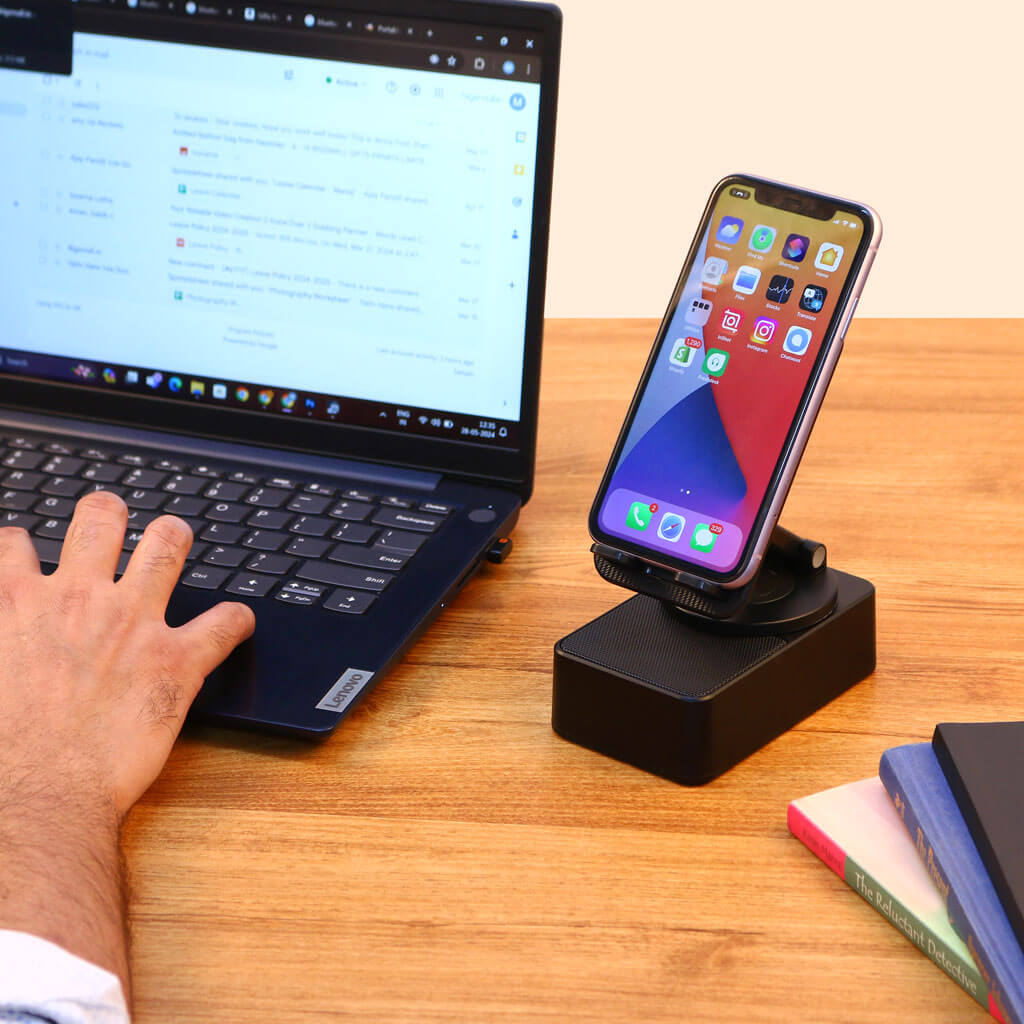 Cpensus Phone Holder with Bluetooth Speaker