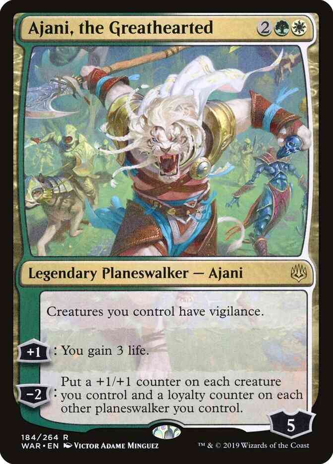Ajani the greathearted – Magic Ajani, the Greathearted [184] [War of the Spark] [Non-Foil]