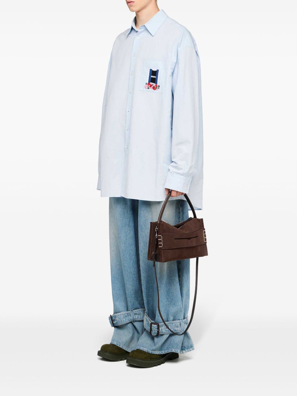 032C JW Anderson Suede Shoulder Bag - view 2