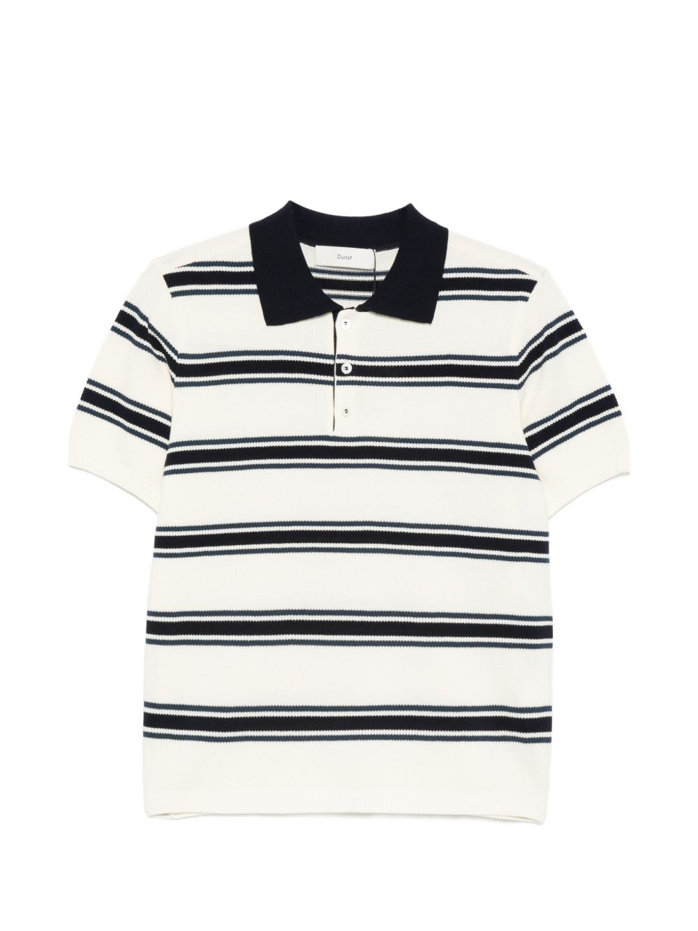 Dunst Striped cotton polo shirt – Shell: Cotton 100%