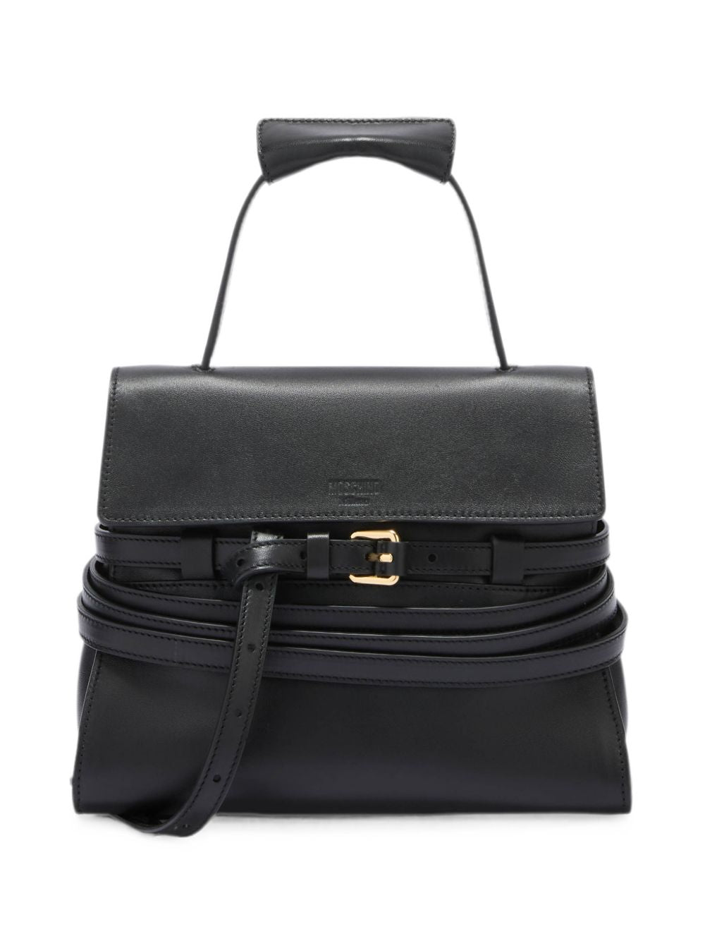 Moschino Buckle Strap Shoulder Bag – Sheepskin 100%