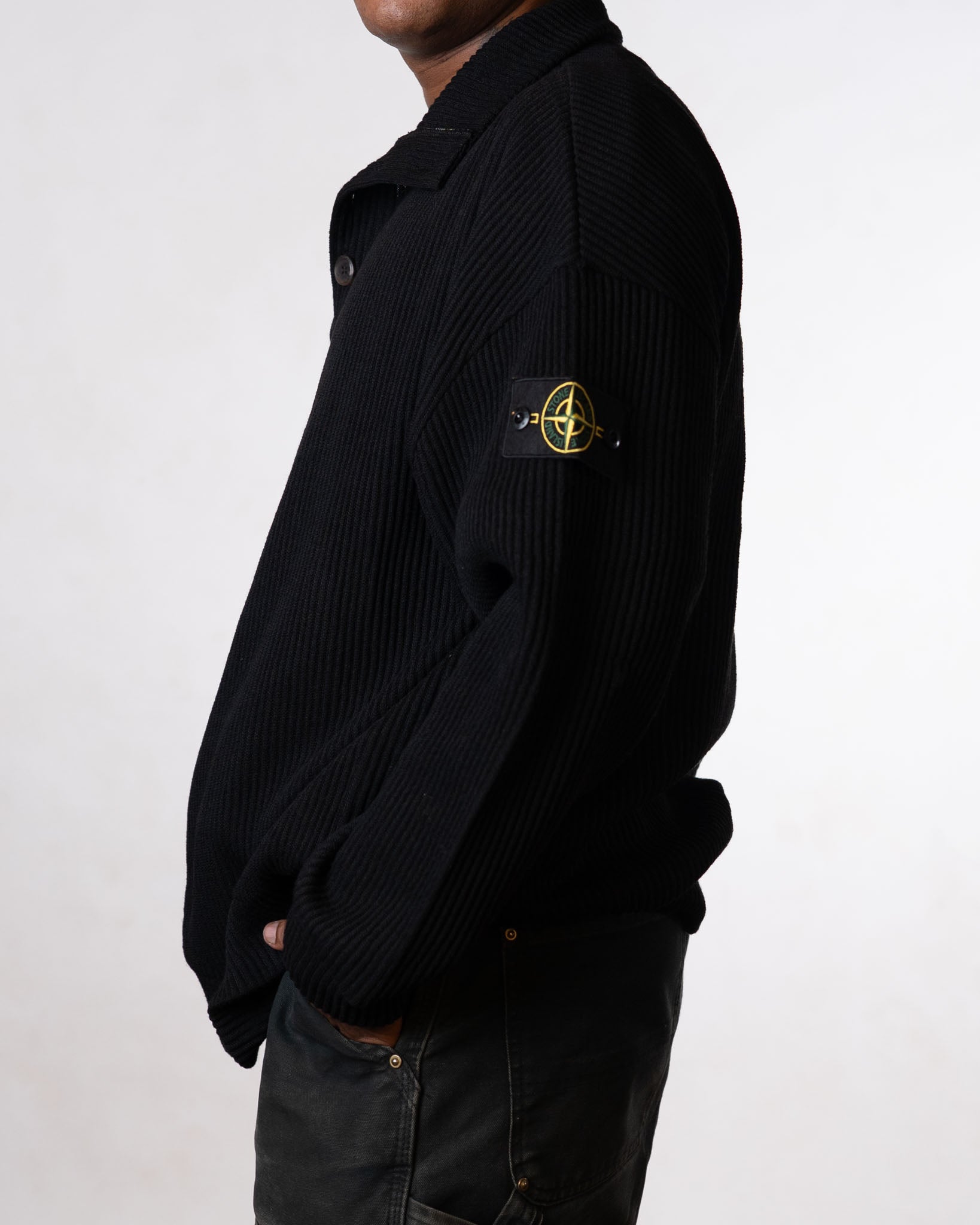 Stone Island Mens Black Sweater - view 2