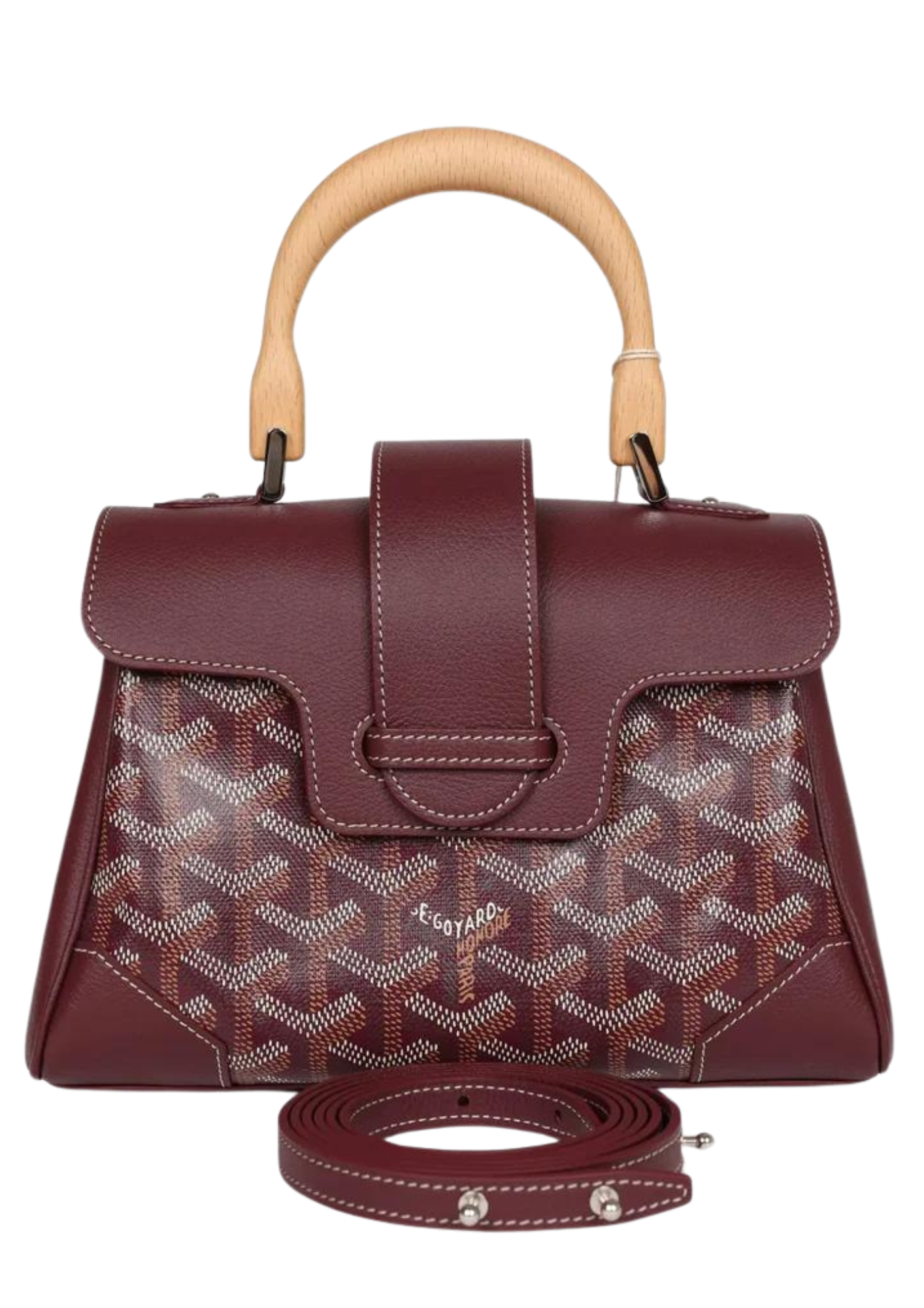 Cop Underdog Goyard Saigon Souple Mini Burgundy Goyardine Palladium Hardware