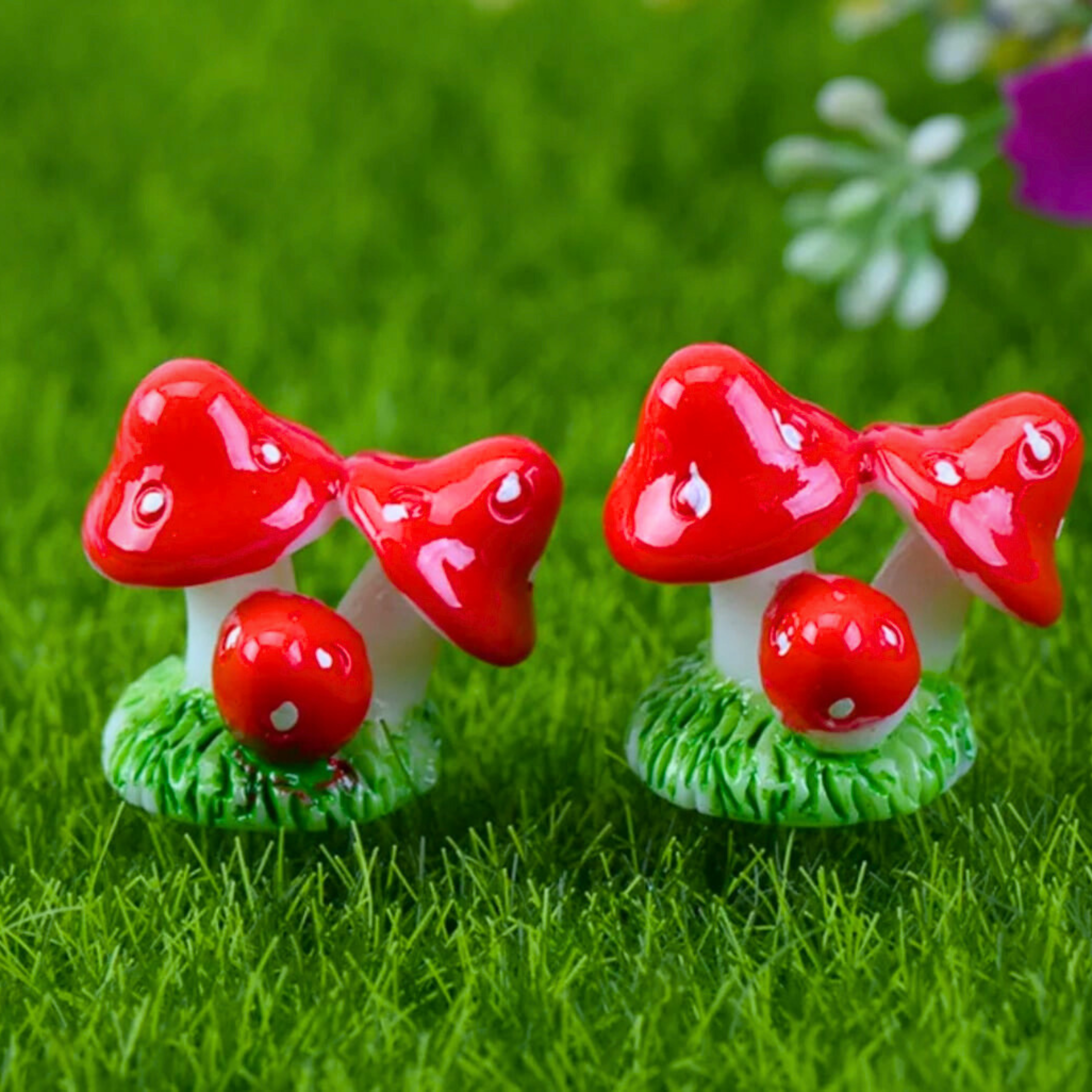 Seed2Plant Tri Mushroom Garden Decorative Miniature