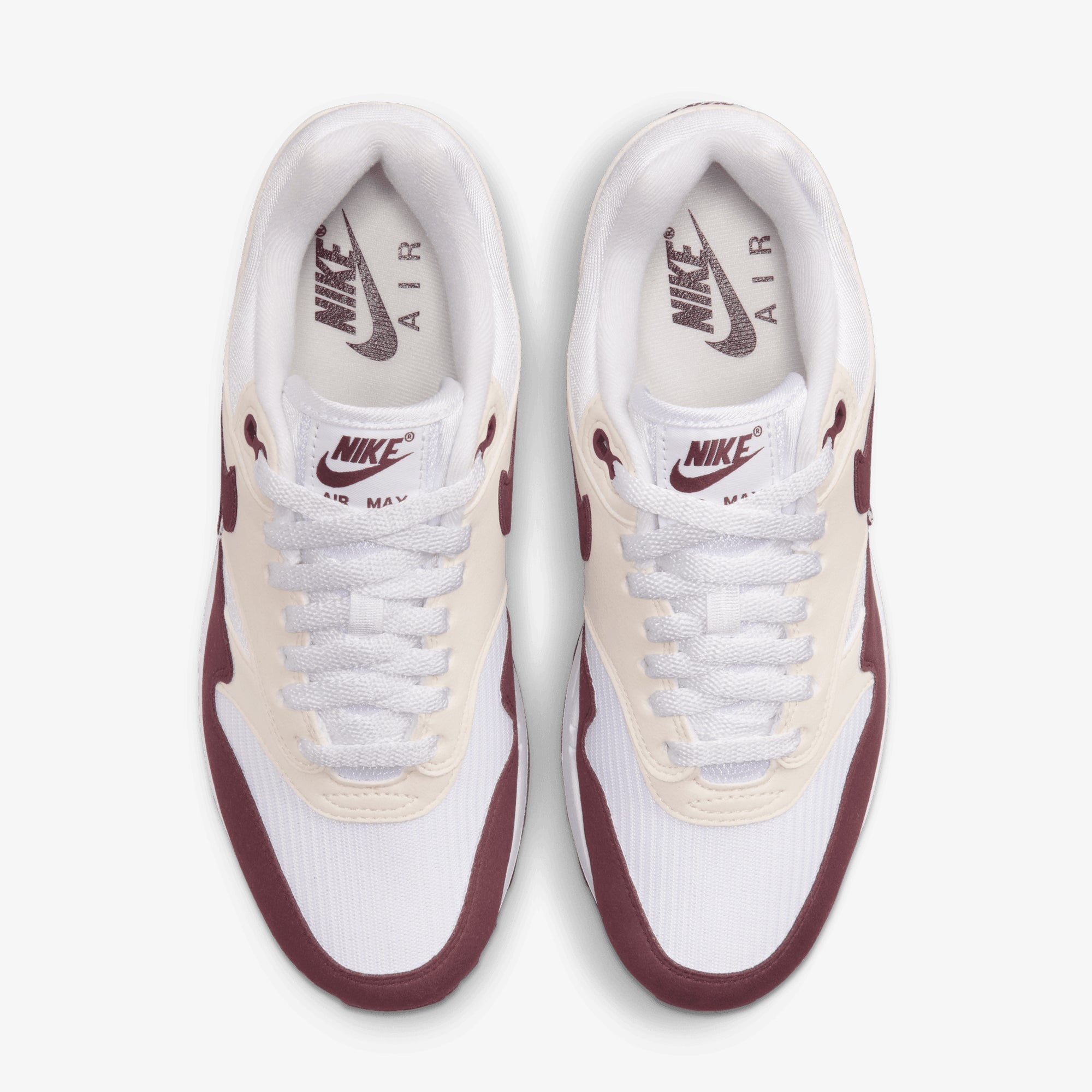 Nike | Air Max 1 { White/night Maroon-phantom-black - view 2