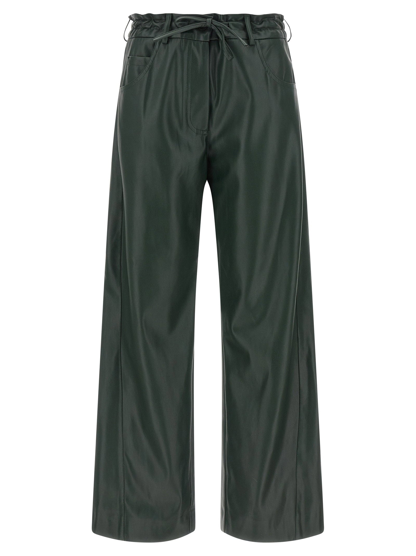 Nude Faux Leather Trousers