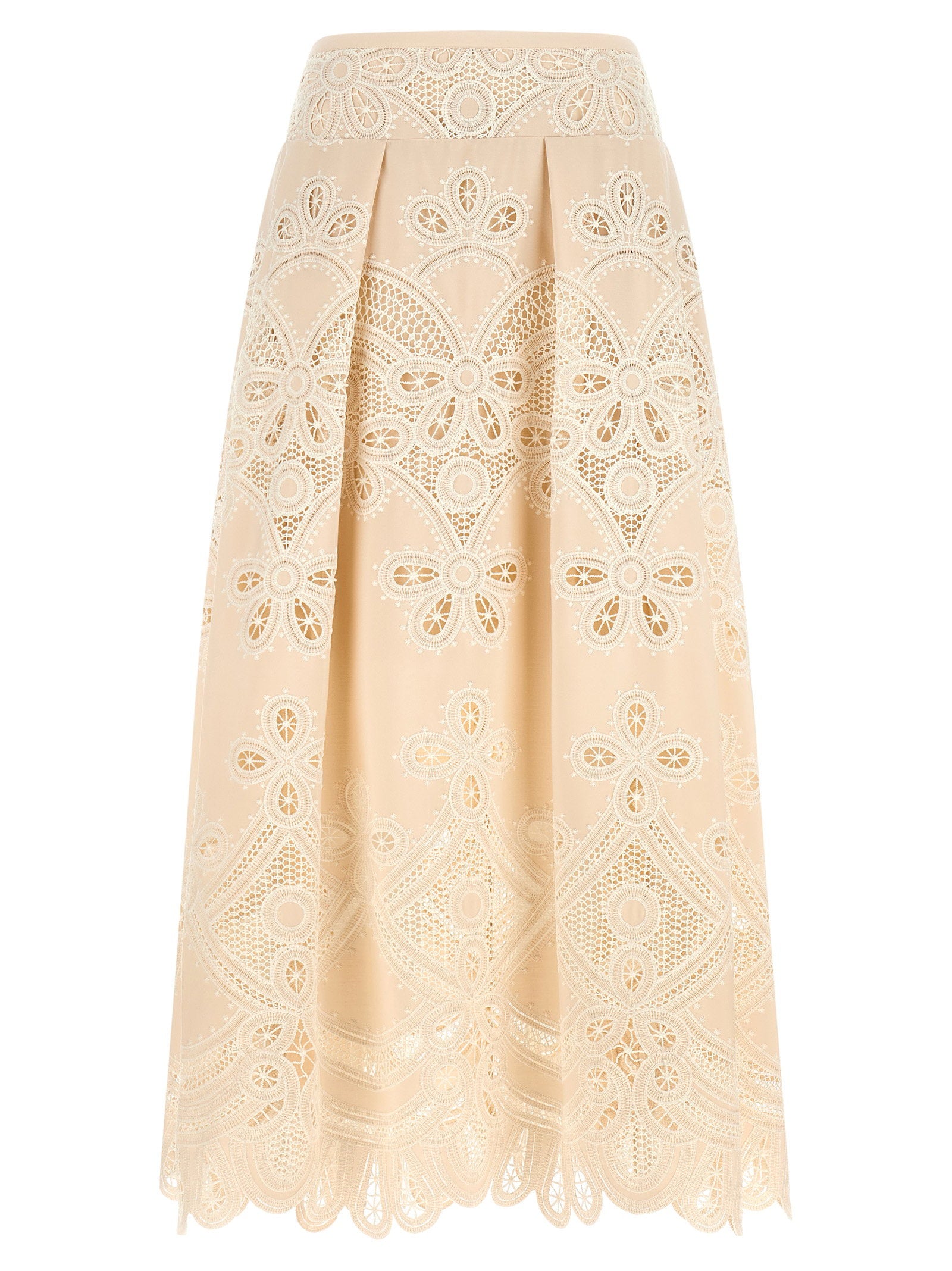 Elie Saab Carving Embroidery Skirt – 100% polyester