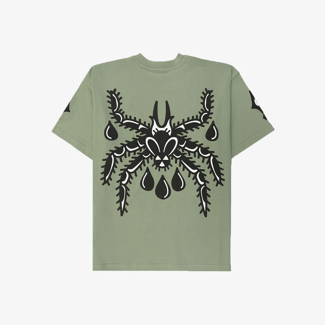 Jaywalking | Spider T-shirt { Green - view 2