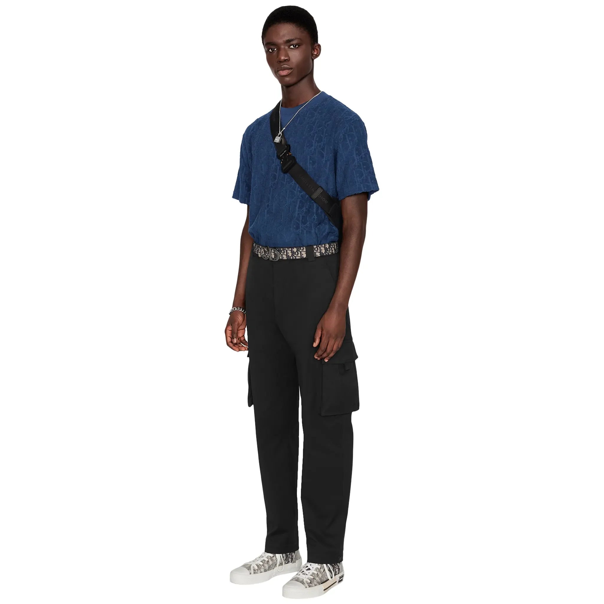 Dior Oblique Towelling Blue T Shirt - view 3