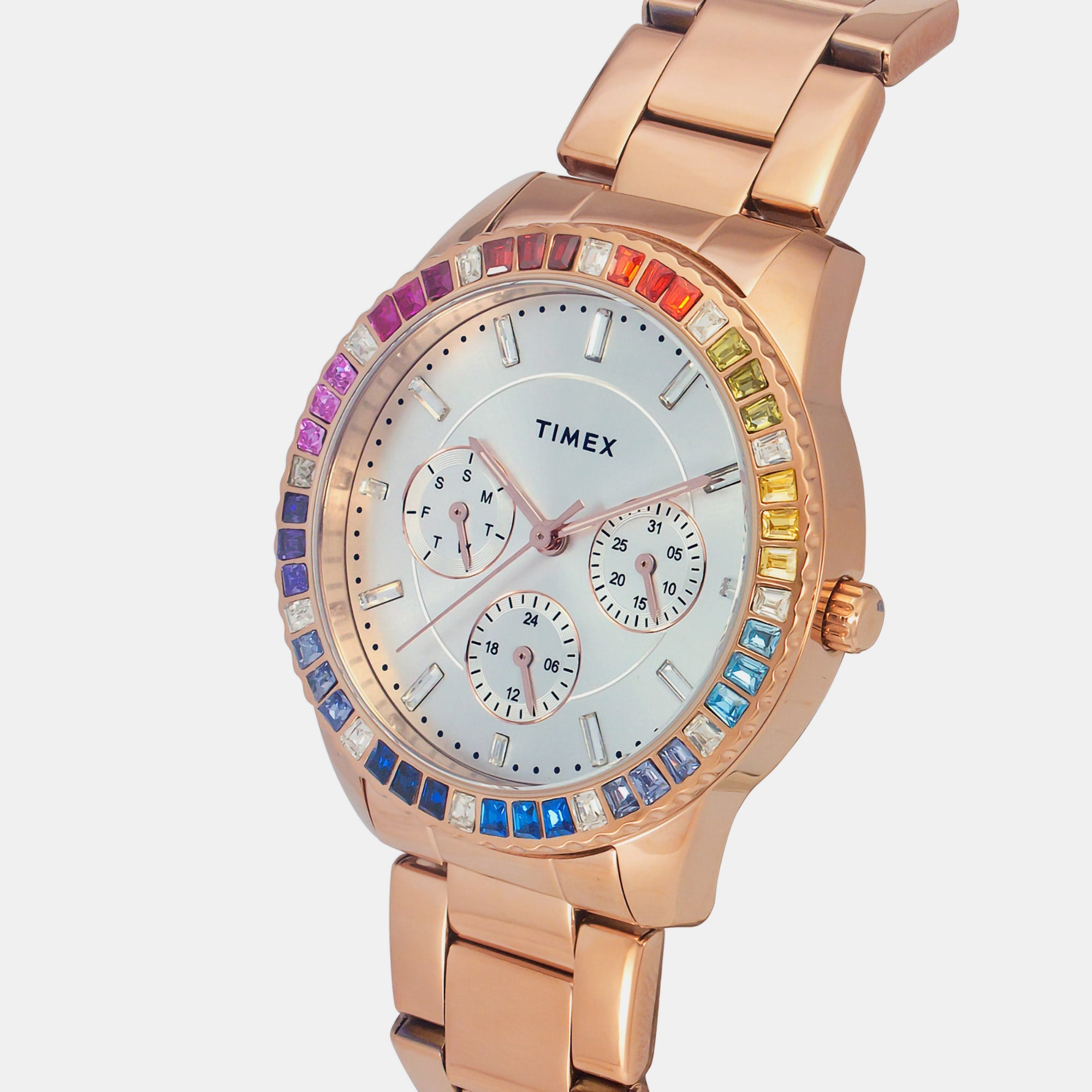 Timex E Class Women Quartz Silver Dial Analog Stainless Steel Watch TWEL16802 - view 2