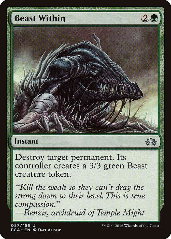 Beast within 57 – Magic Beast Within [57] [Planechase Anthology] [Non-Foil]