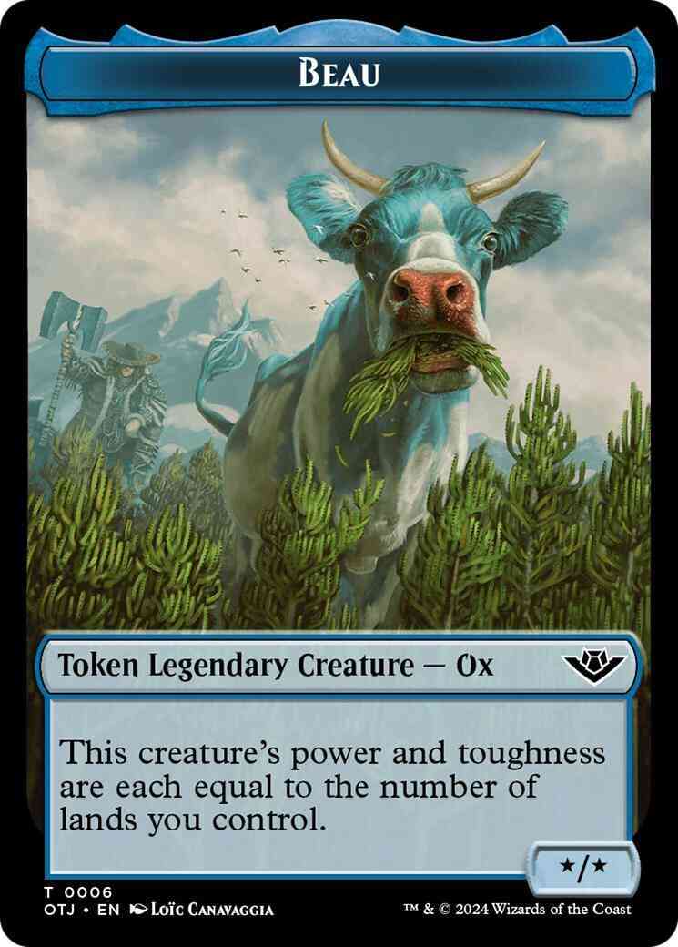 Beau token 06 – Magic Beau Token [06] [Outlaws of Thunder Junction: Tokens] [Non-Foil]