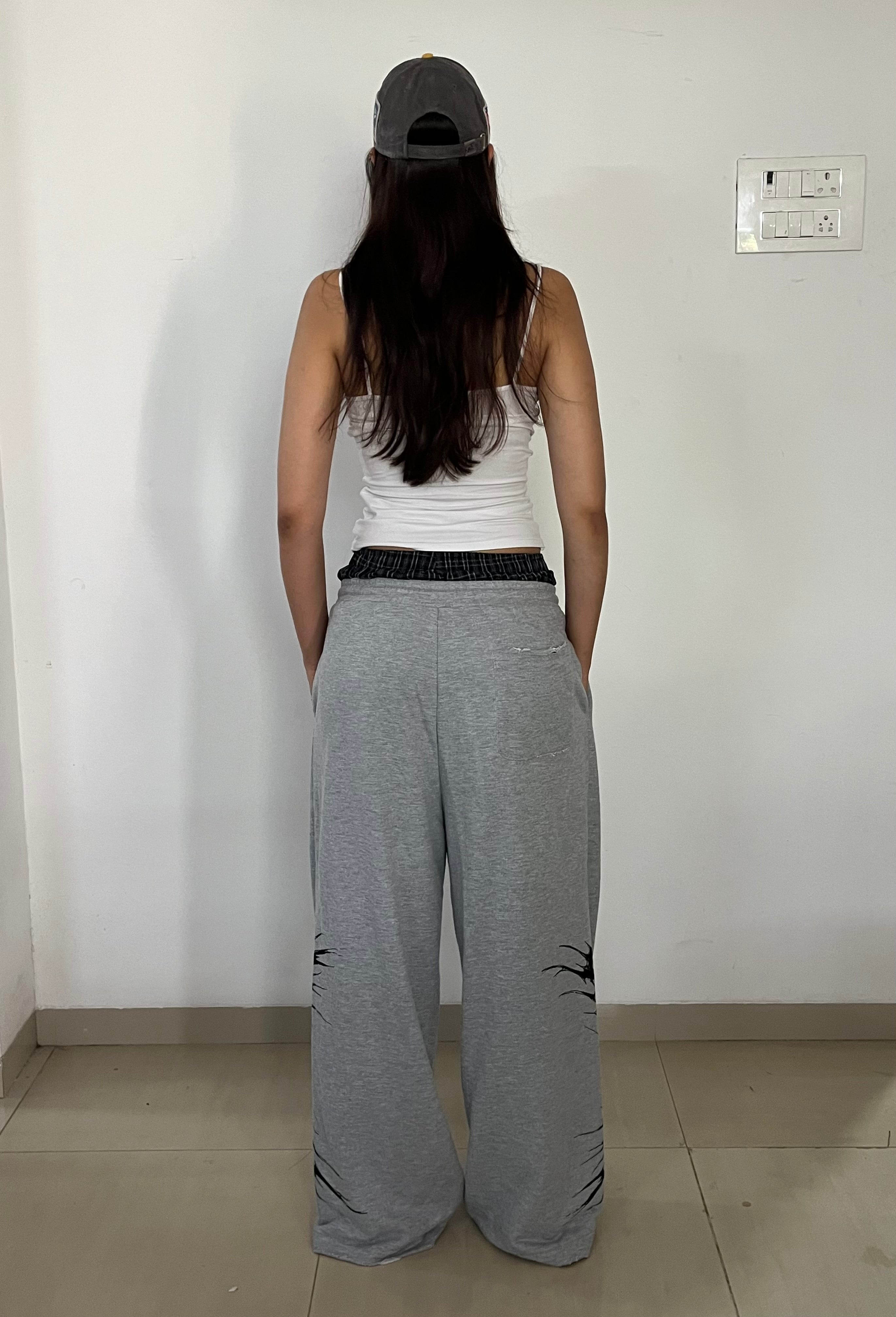 Unreborn Project Boxer Sweatpants - Grey Melange - view 5