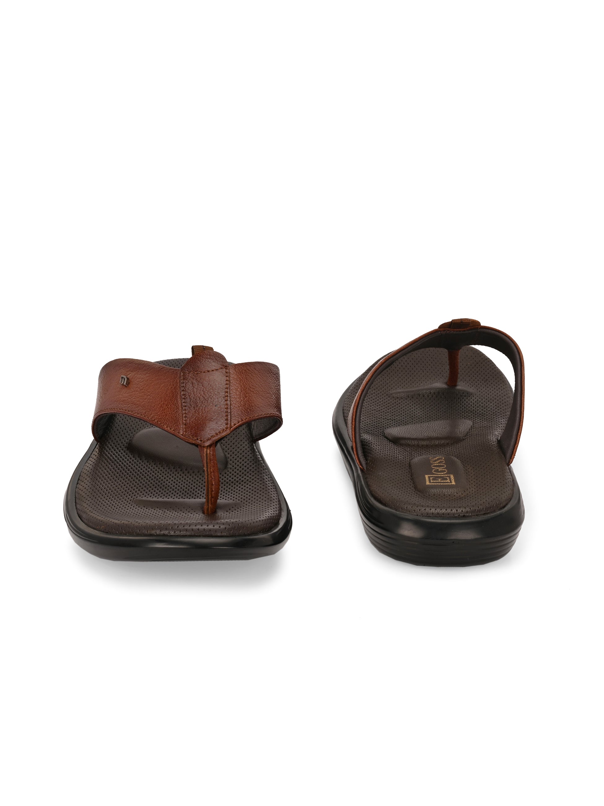 Egoss Shoes Egoss Leather Slippers For Men - view 12