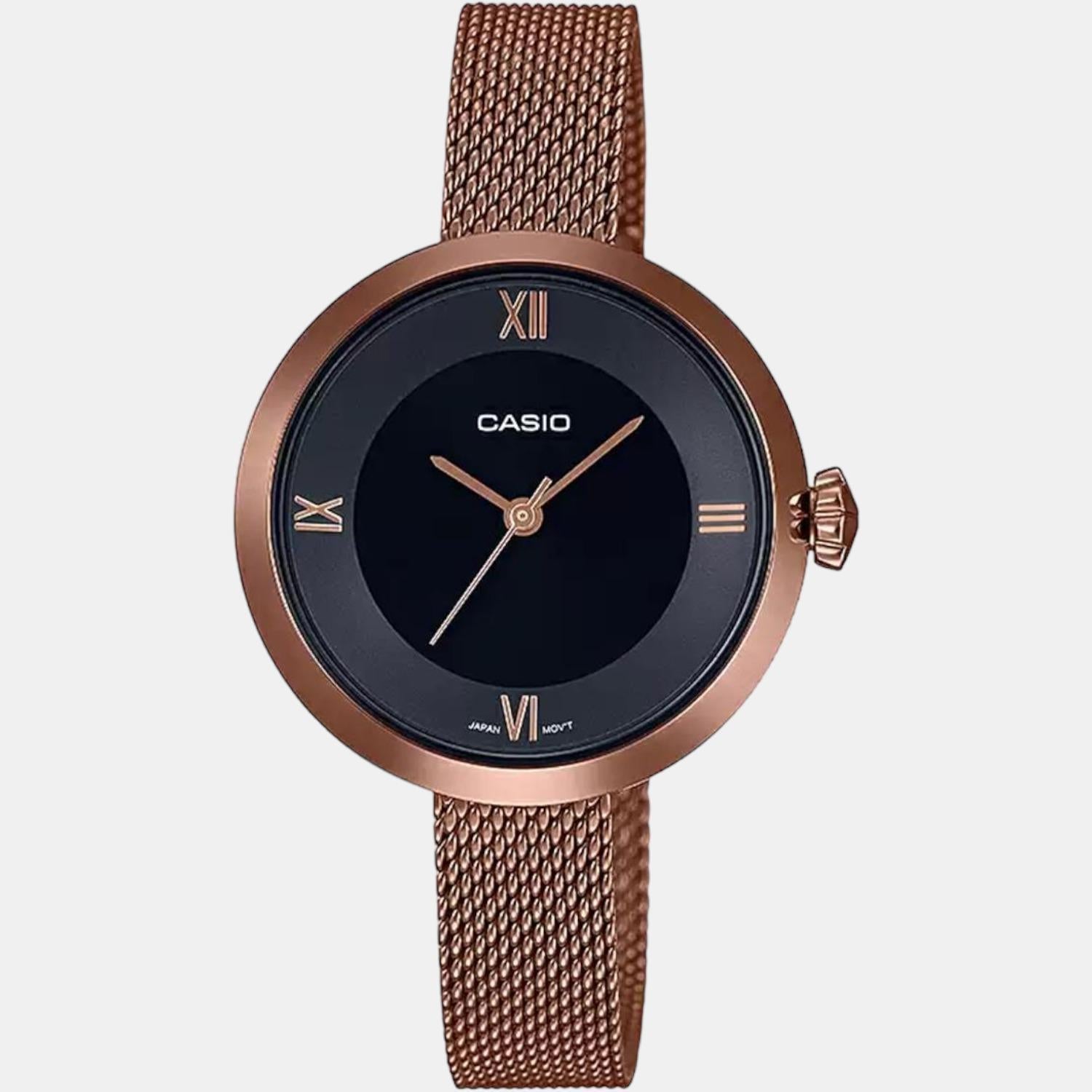 Casio Enticer Women Quartz Black Dial Analog Stainless Steel Watch A1853 - view 2