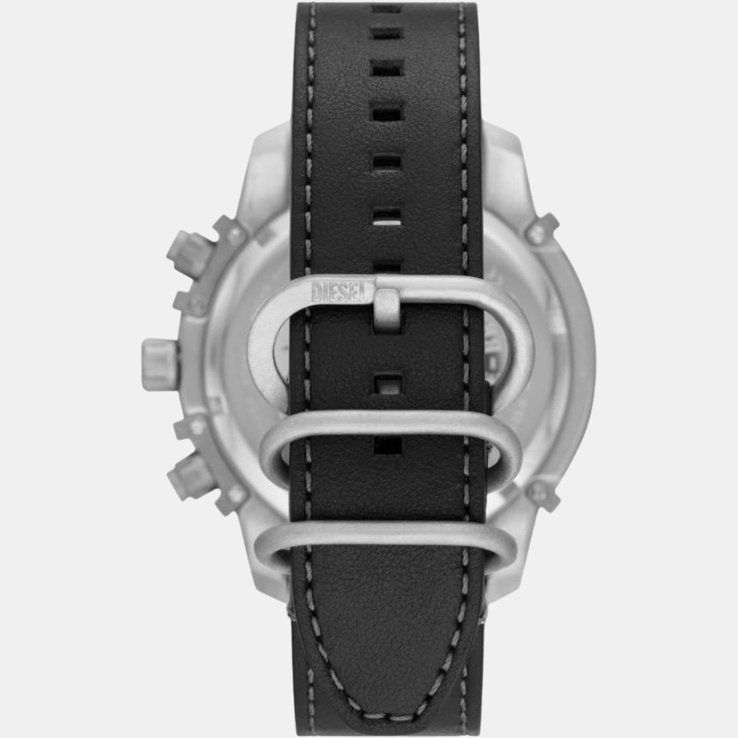 Diesel Griffed Men Quartz Two Tone Dial Chronograph Leather Watch DZ4584 - view 2