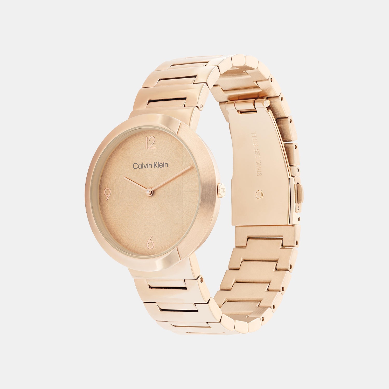 Calvin Klein Ck Eccentric Unisex Quartz Rose Gold Dial Analog Stainless Steel Watch 25200291 - view 2