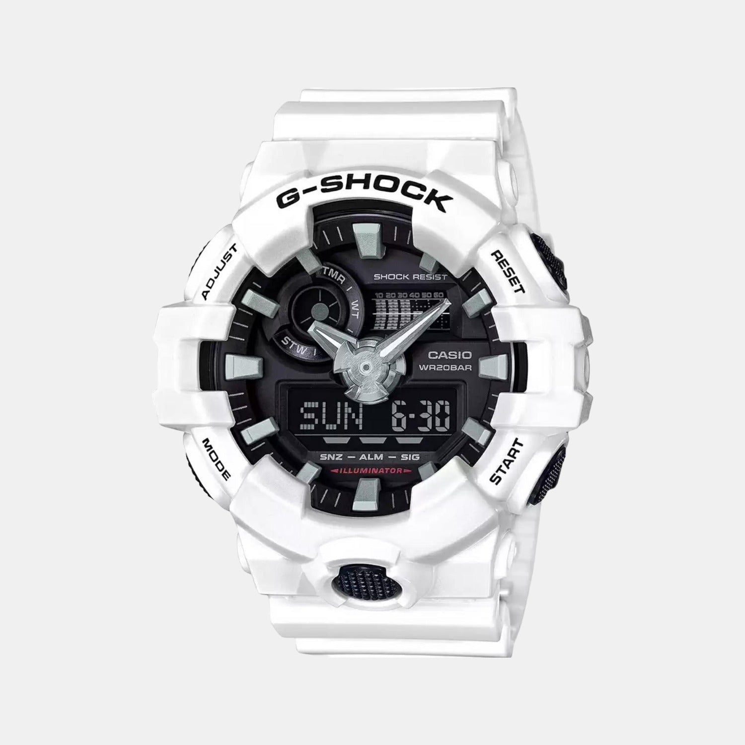 Casio G-Shock Men Quartz Black Dial Analog-Digital Resin Watch G742
