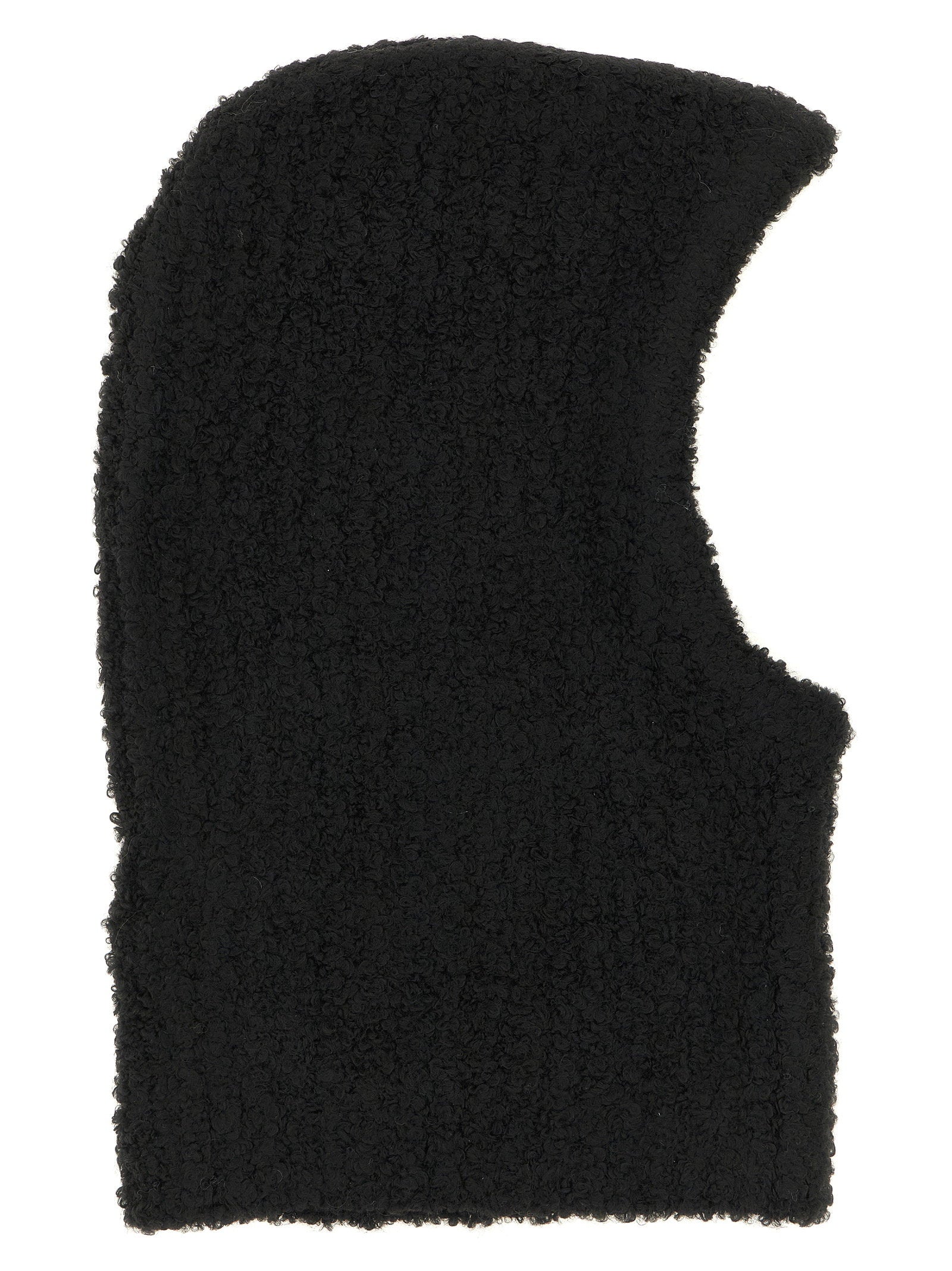 Mm6 Maison Margiela Bouclé Balaclava With Logo - view 3