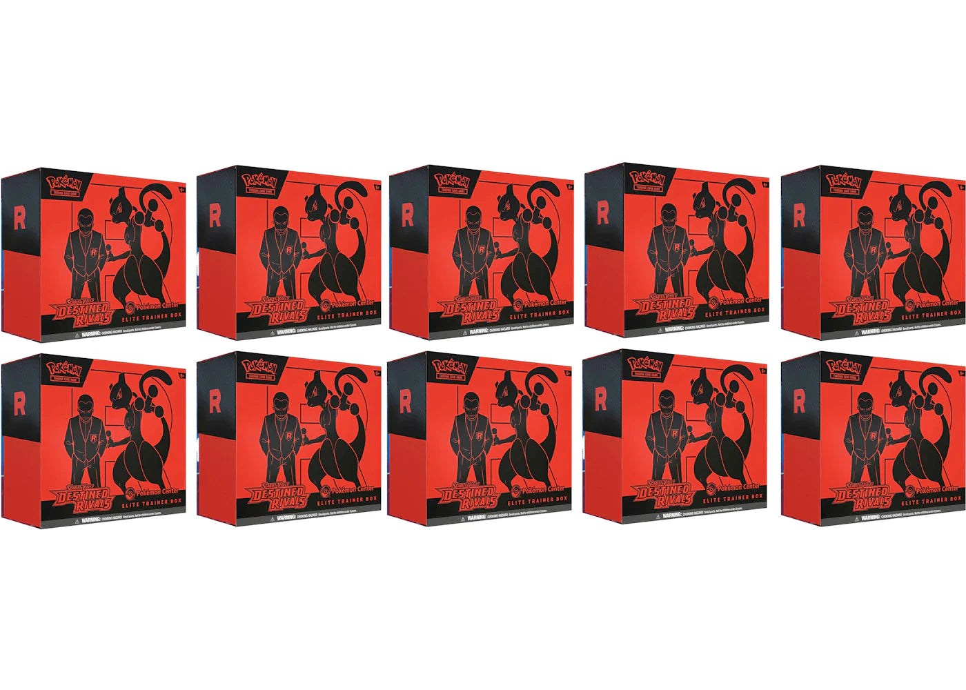 Scarlet violet destined – 2025 Pokémon Scarlet & Violet Destined Rivals Pokemon Center Elite Trainer Box 10x Lot