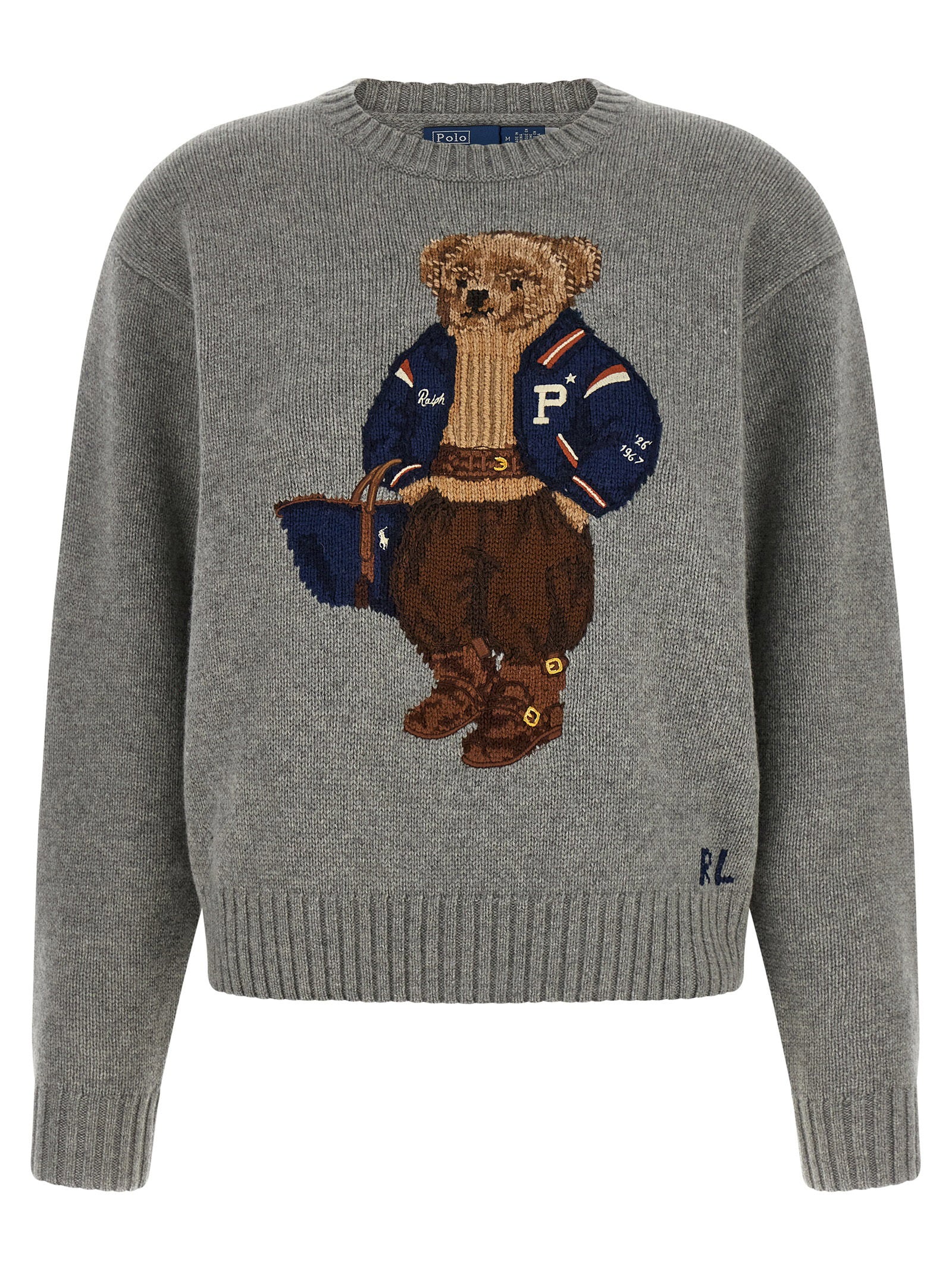 Polo Ralph Lauren Polo Bear Intarsia Sweater – 90% wool, 10% cashmere