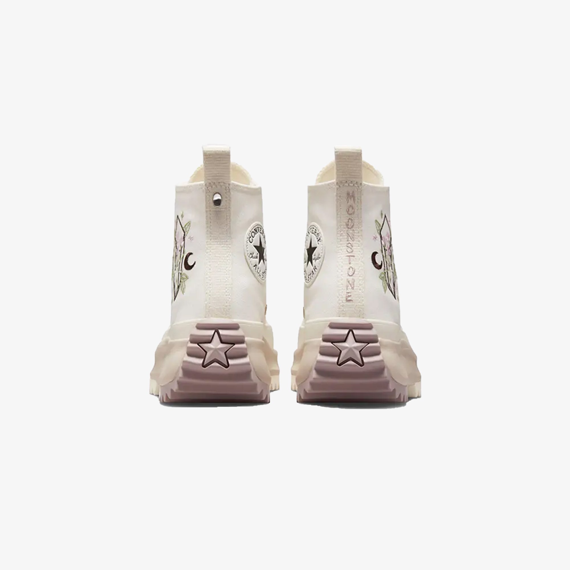 Converse | RUN STAR HIKE PLATFORM EMBROIDERED CRYSTALS { VINTAGE WHITE - view 2