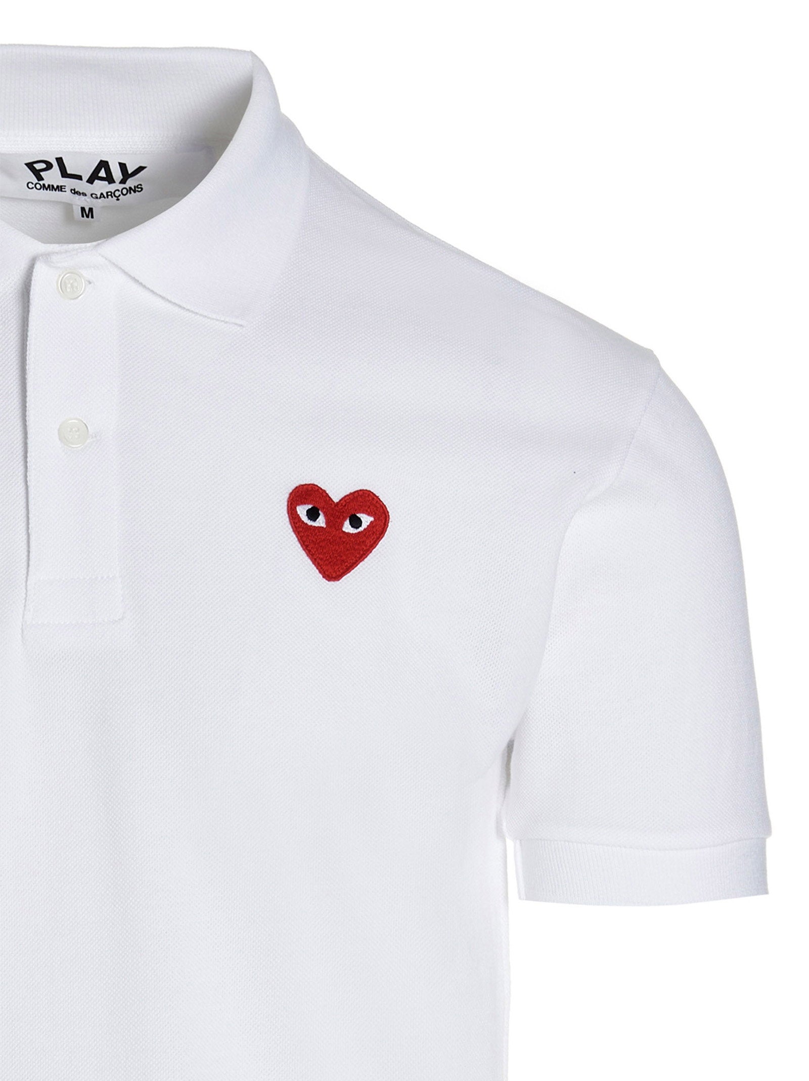 Comme Des Garçons Play Logo Patch Polo Shirt – 100% cotton - view 3