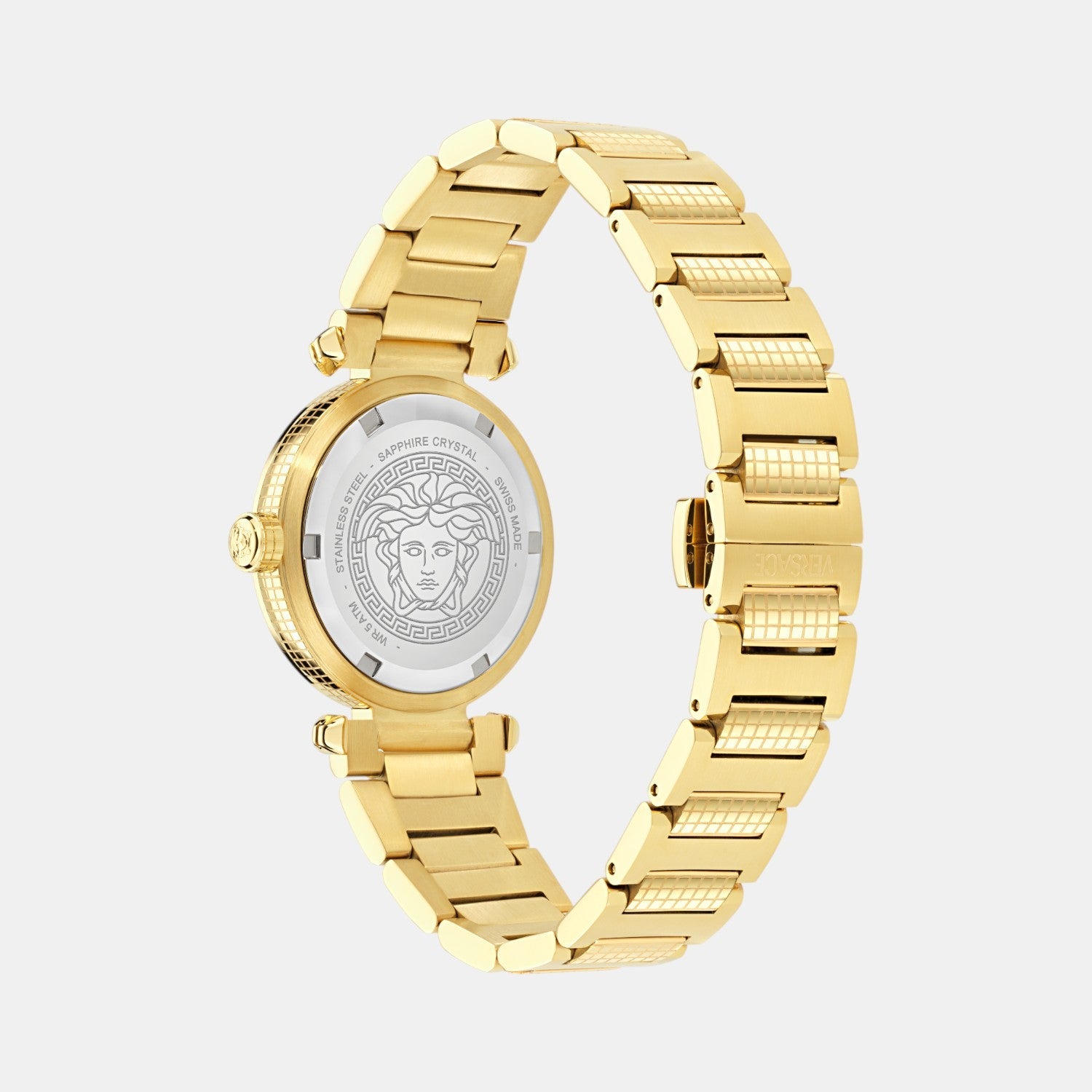 Versace Greek Women Quartz Black Dial Analog Stainless Steel Watch VE5B00625 - view 2