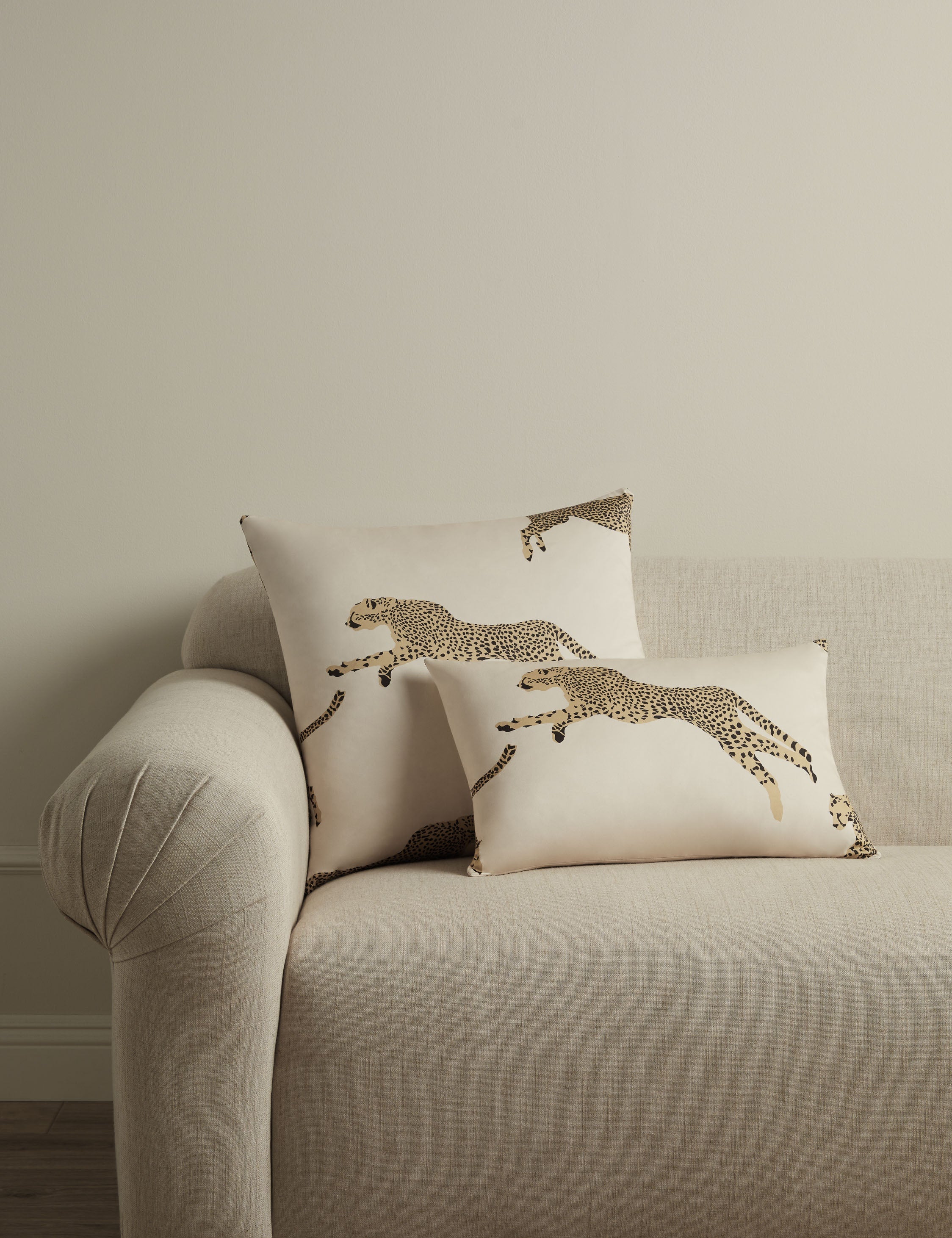 Lulu and Georgia Leaping Cheetah Pillow by Scalamandre