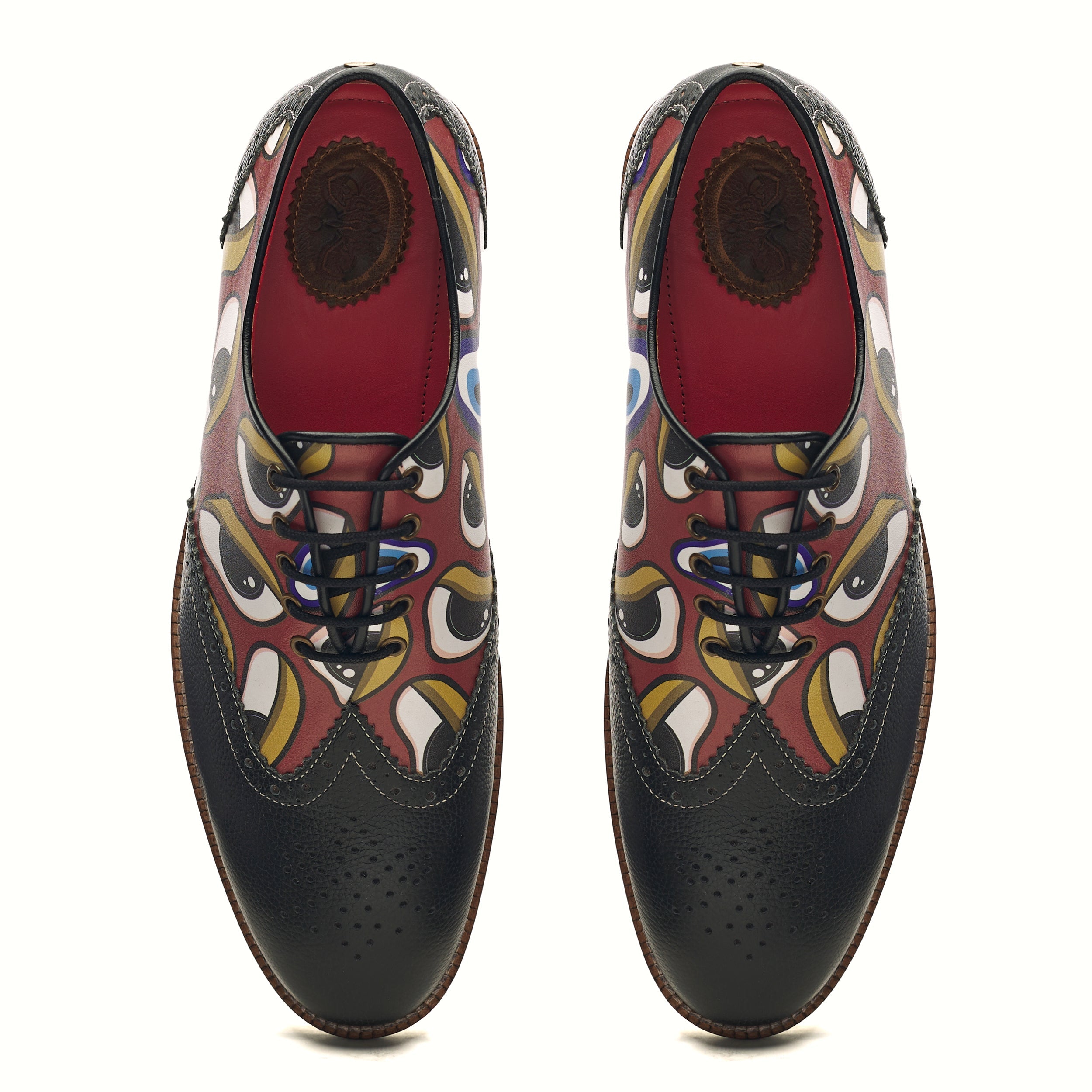 Banjaaran Studio ‘Nazar’ Brogues Men – Crimson - view 2