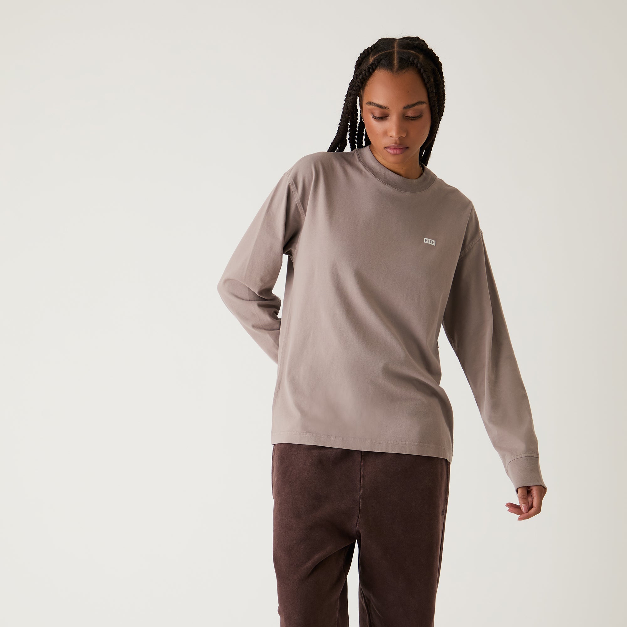 Kith Women Oversized Sonoma Sueded Long Sleeve - Quicksand - view 2