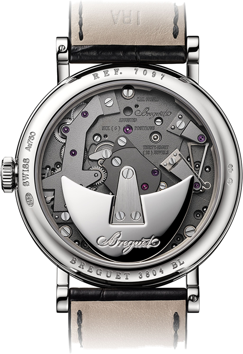 Breguet Tradition 7097 Skeleton Dial Black 40 MM Watch for Men - view 4