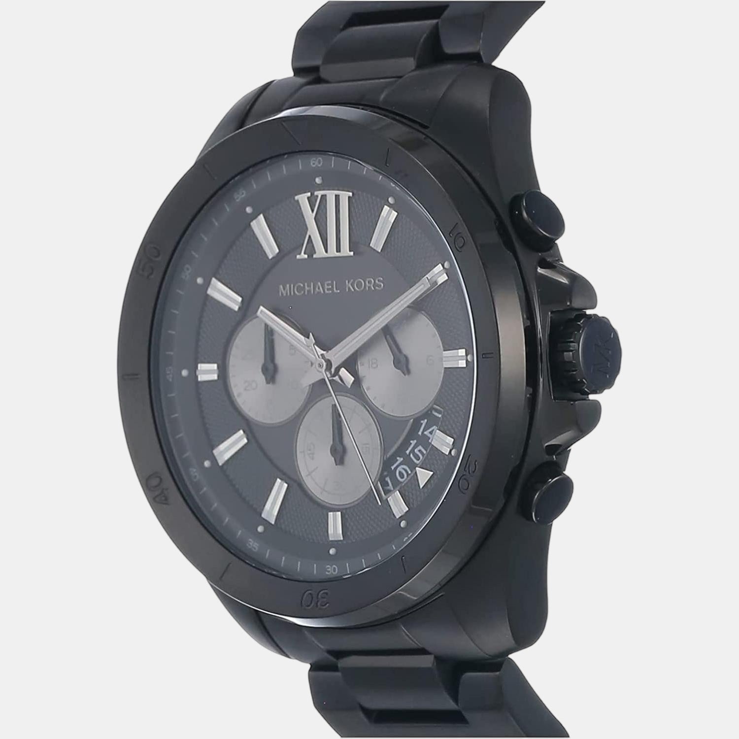 Michael Kors Brecken Men Quartz Black Dial Chronograph Stainless Steel Watch MK8858 - view 2
