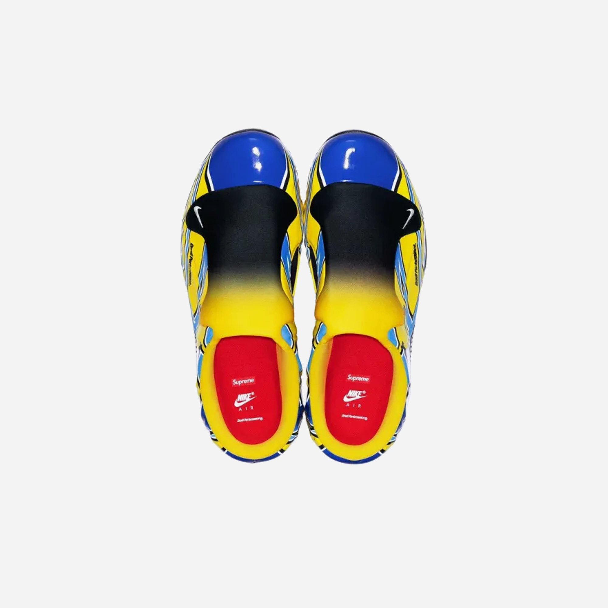 Nike X Supreme Clogposite Opti Yellow Blue - view 3