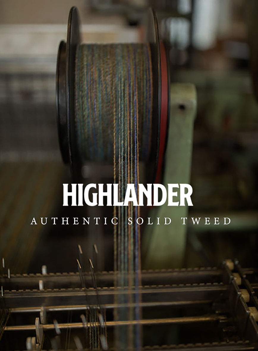 StudioSuits Highlander Olive Herringbone Hunter Style Tweed Jacket - view 5