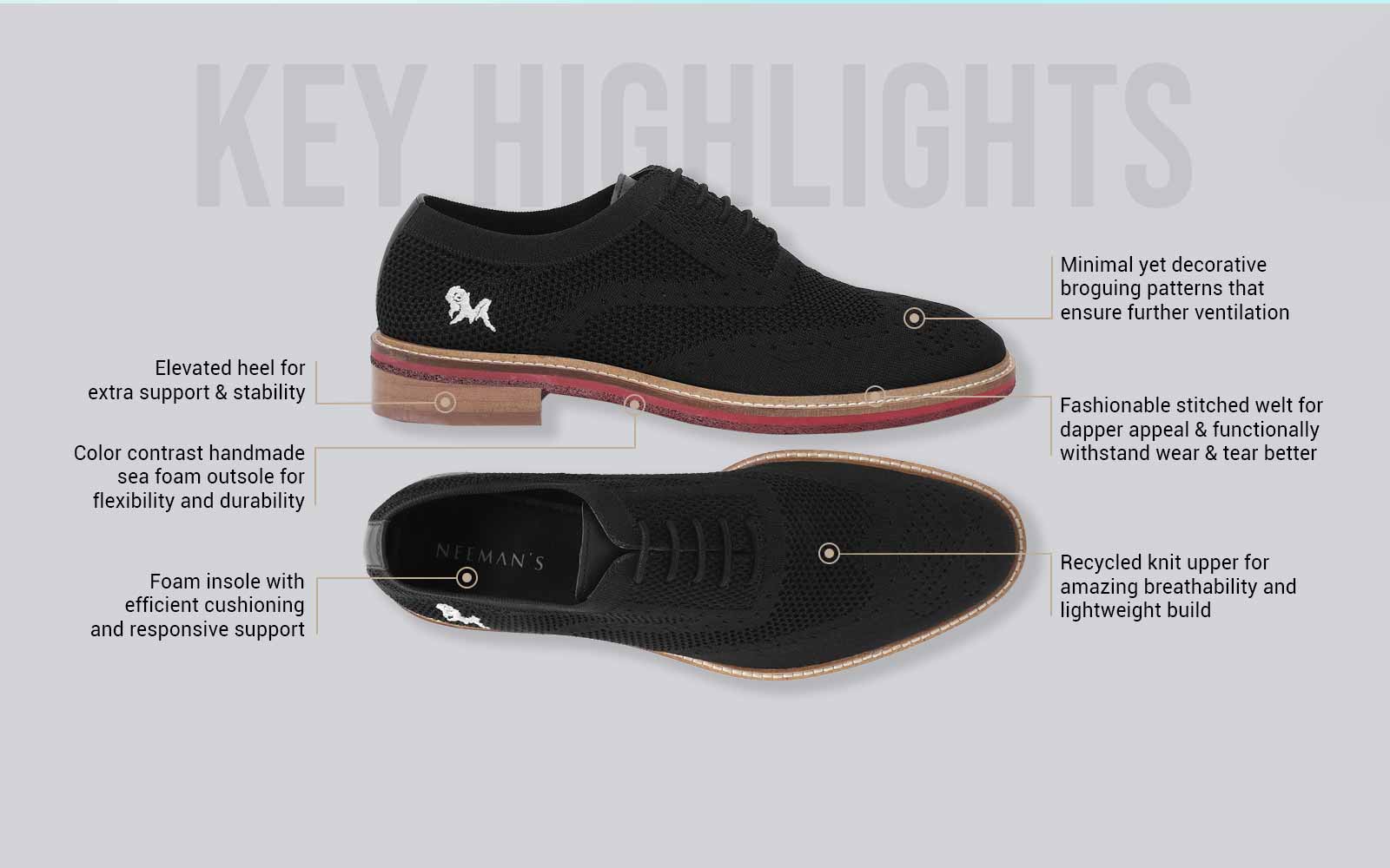 Neeman's Oxford Knits : Black - view 5