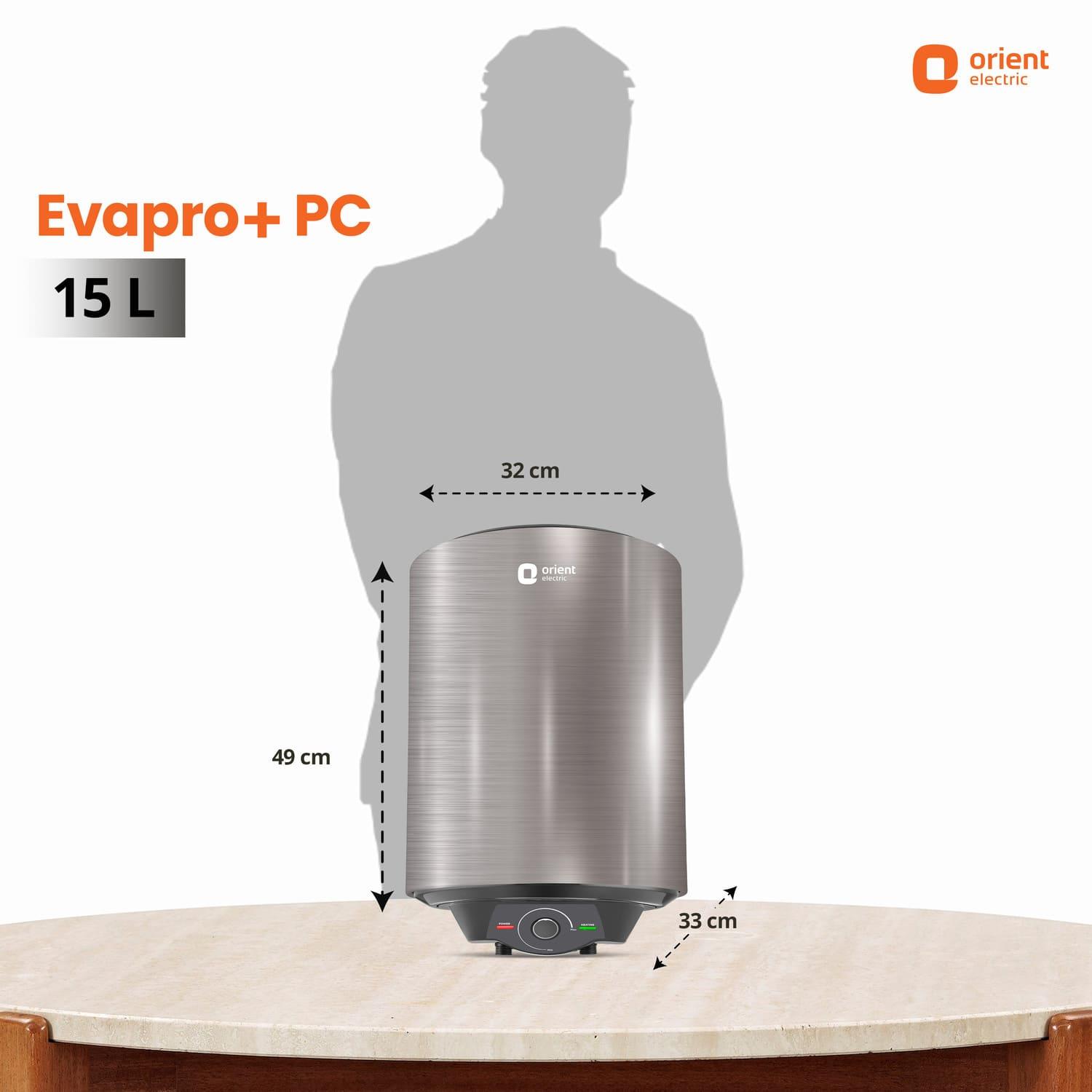 Orient Electric Evapro PC 5-Star Water Heater (Geyser) | Glassline Coated Tank | Suitable for High-rise Buildings | Free Installation - view 17