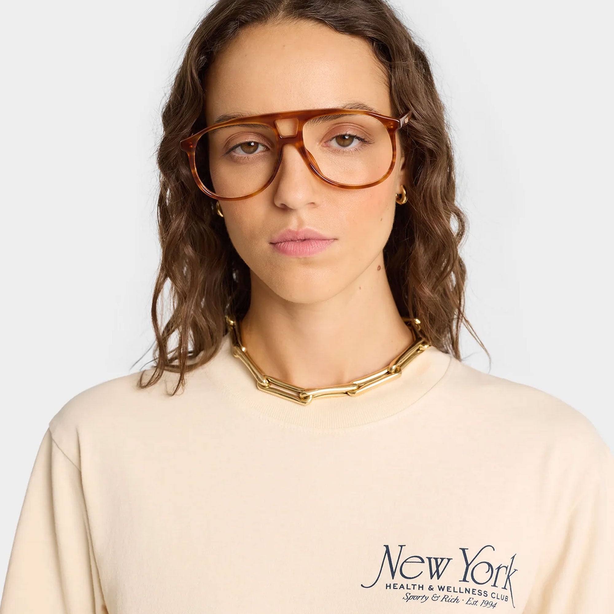 Sporty & Rich | Ny 94 T-shirt { Cream - view 5