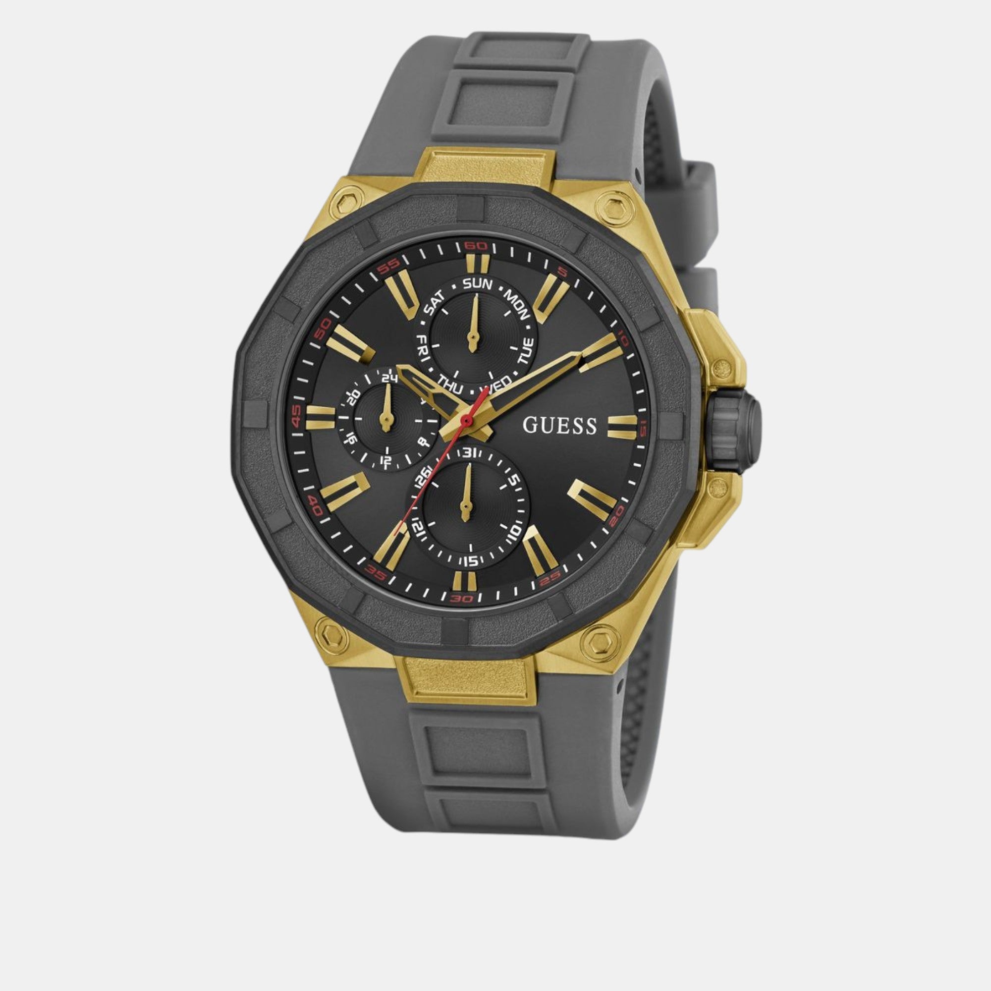 Guess Sport Men Quartz Black Dial Multi-Function Silicone Watch GW0803G1 - view 2
