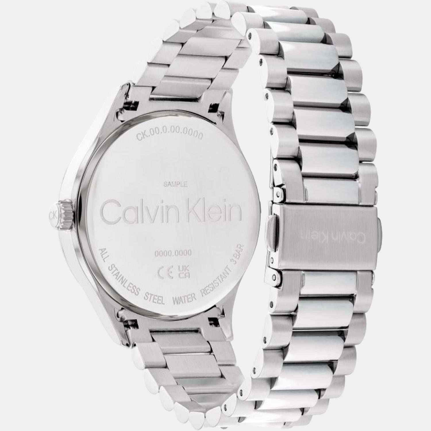 Calvin Klein Ck Iconic Unisex Quartz Black Dial Analog Stainless Steel Watch 25200163 - view 2