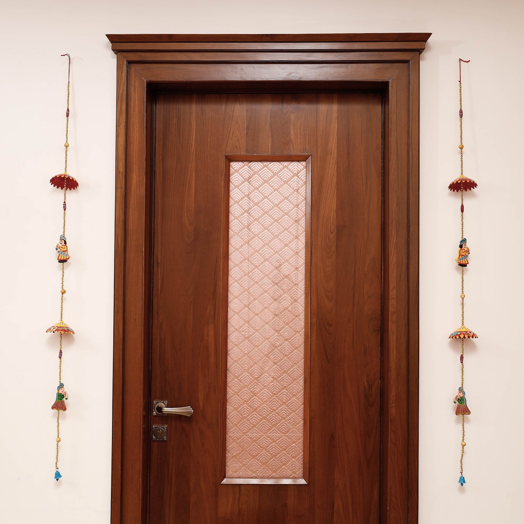 DEVENDRA SINGH Banaras Handpainted Wooden & Beadwork Decorative Hangings (Set of 2) - view 2