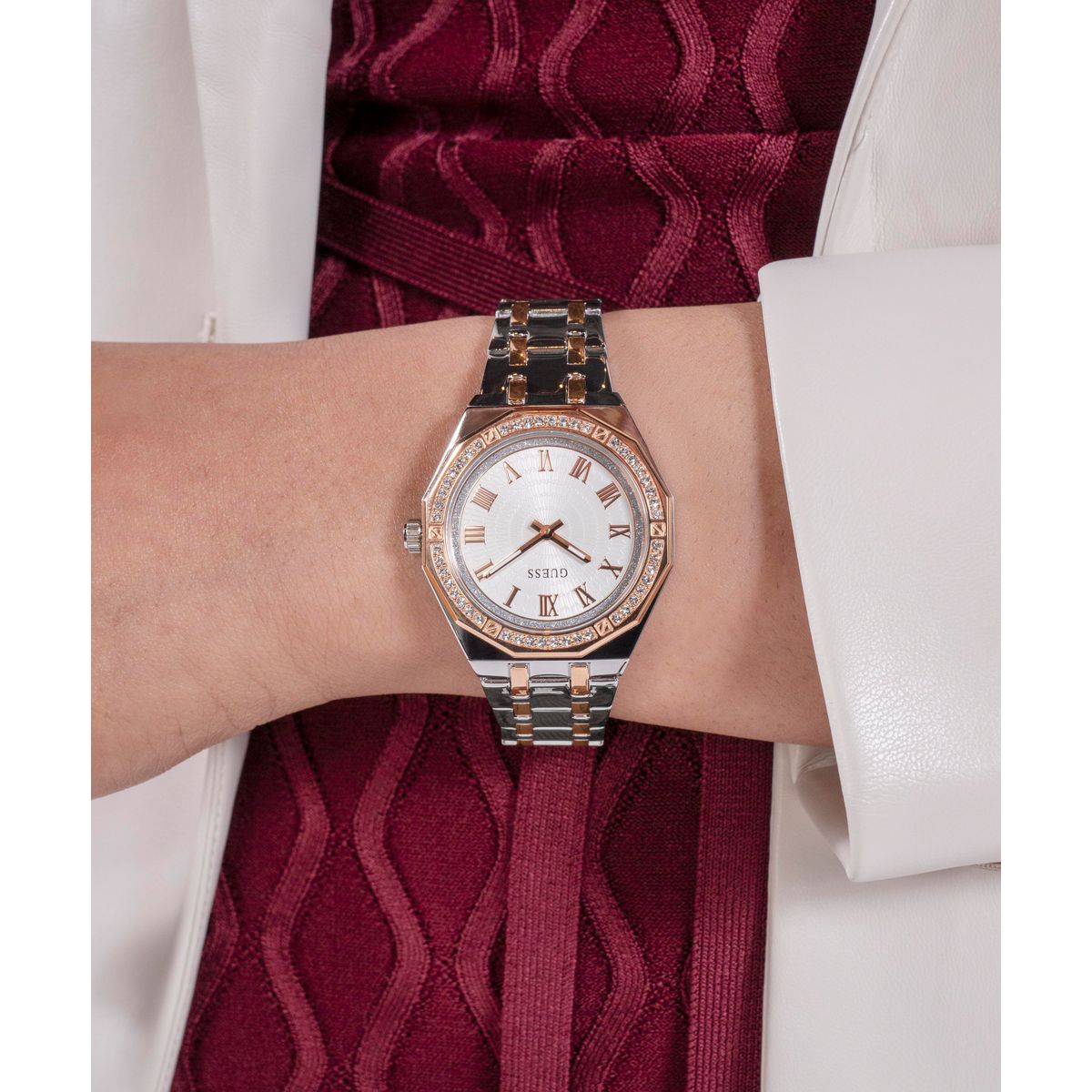 Guess Desire Women Quartz White Dial Analog Stainless Steel Watch GW0770L5 - view 6
