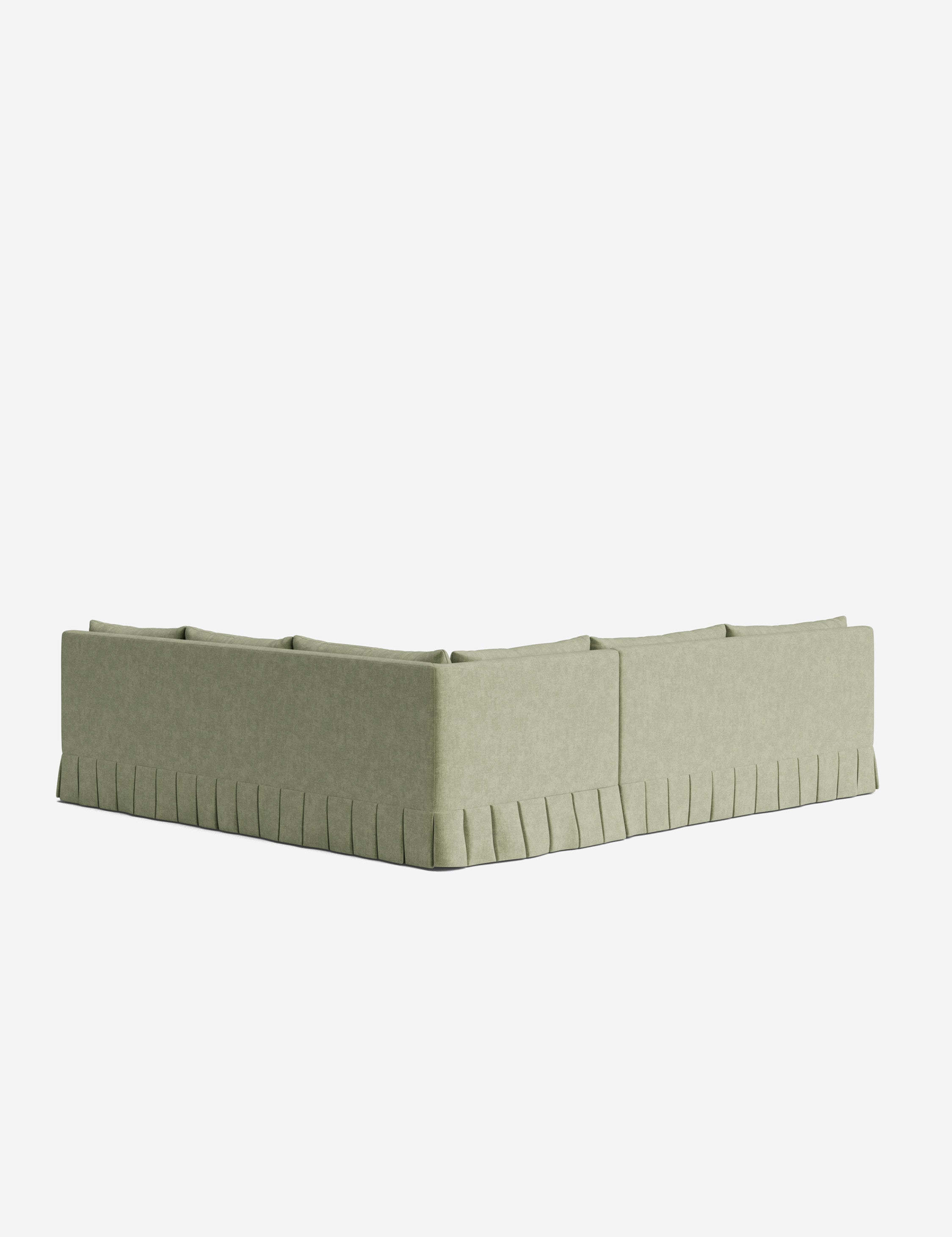 Lulu and Georgia Portola Luxe Depth Pleated Corner Sectional Sofa - view 194