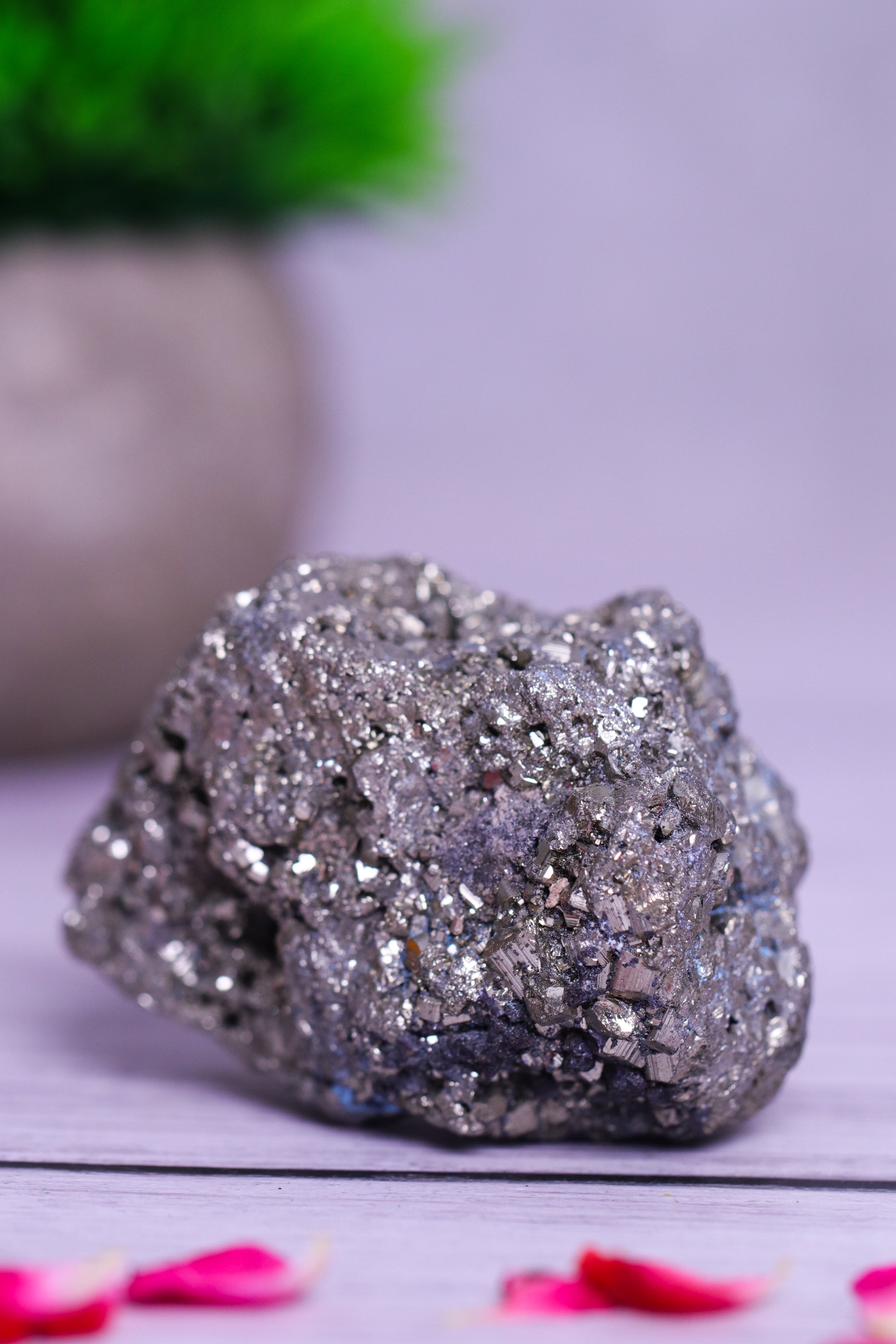 Pyrite tumble small – Studio Vaidik Pyrite Tumble (Small) to attract prosperity, boost confidence, and enhance mental clarity