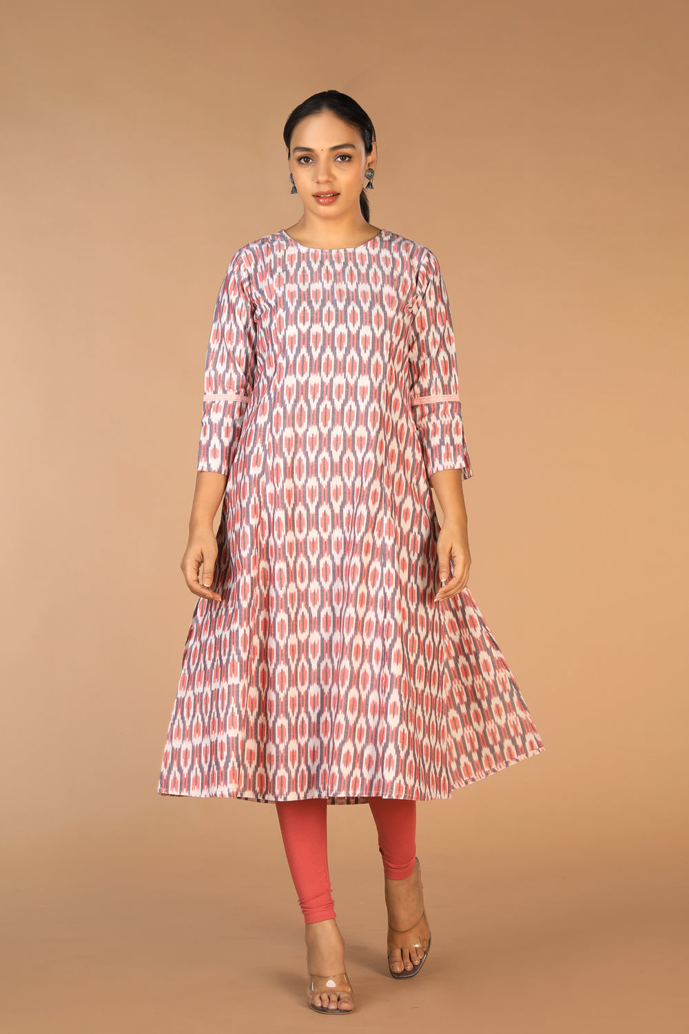 Kalanjali Ethnics Cotton Pochampally Ikat kurti