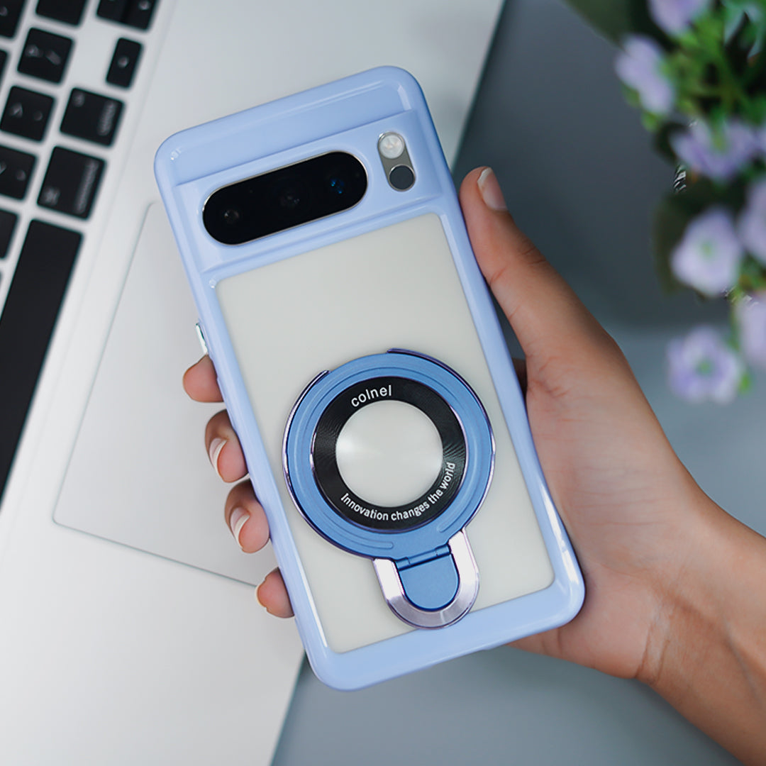 Million Cases Pixel 8 Series Transparent Rotating Ring Stand Case - view 2