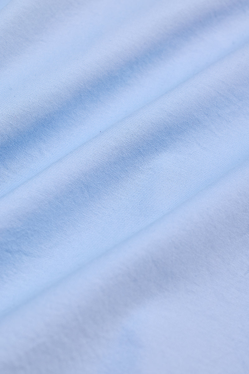 SNITCH Light Blue Mandarin Shirt - view 9