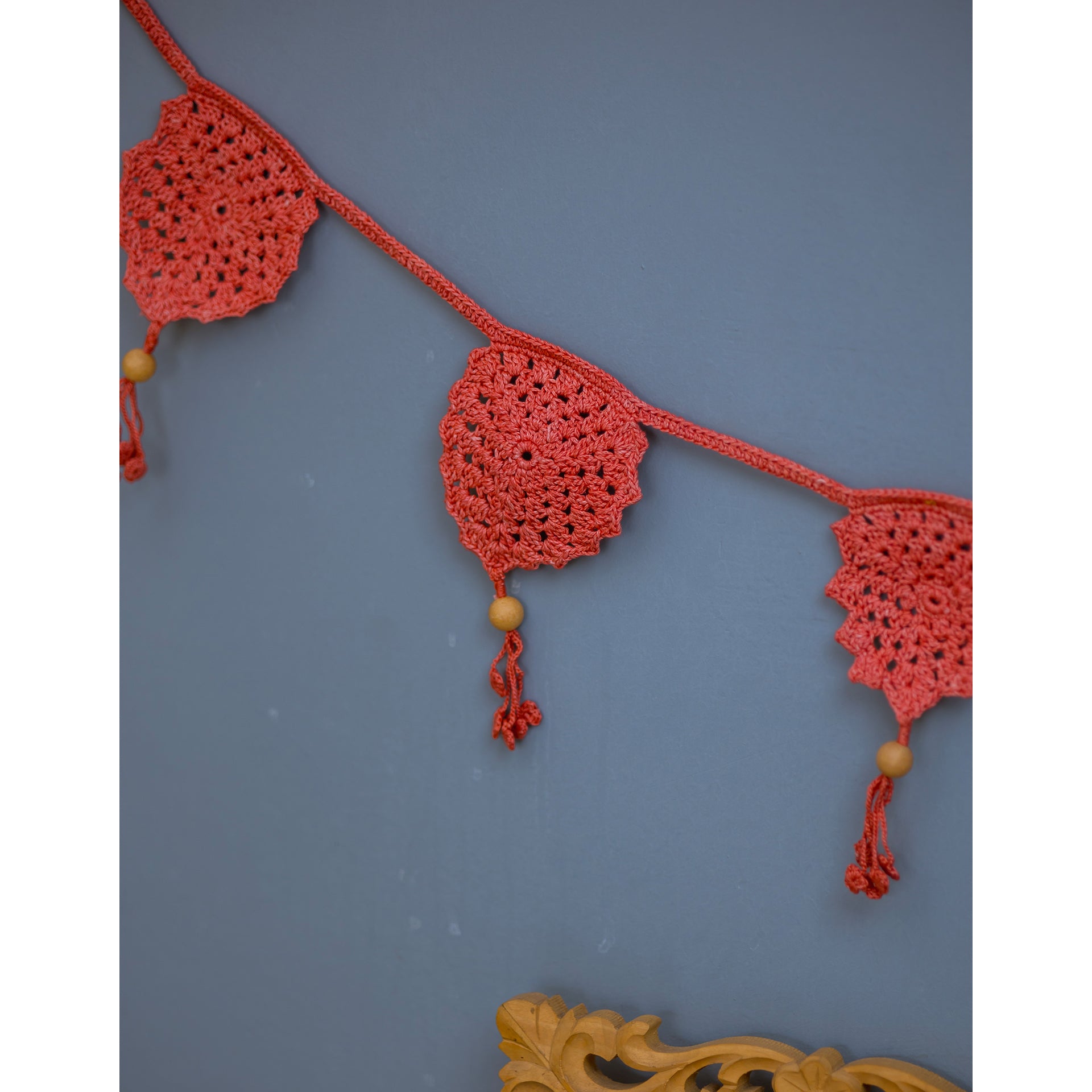 SAMOOLAM Bird Boho Bunting ~ Rust Red - view 4
