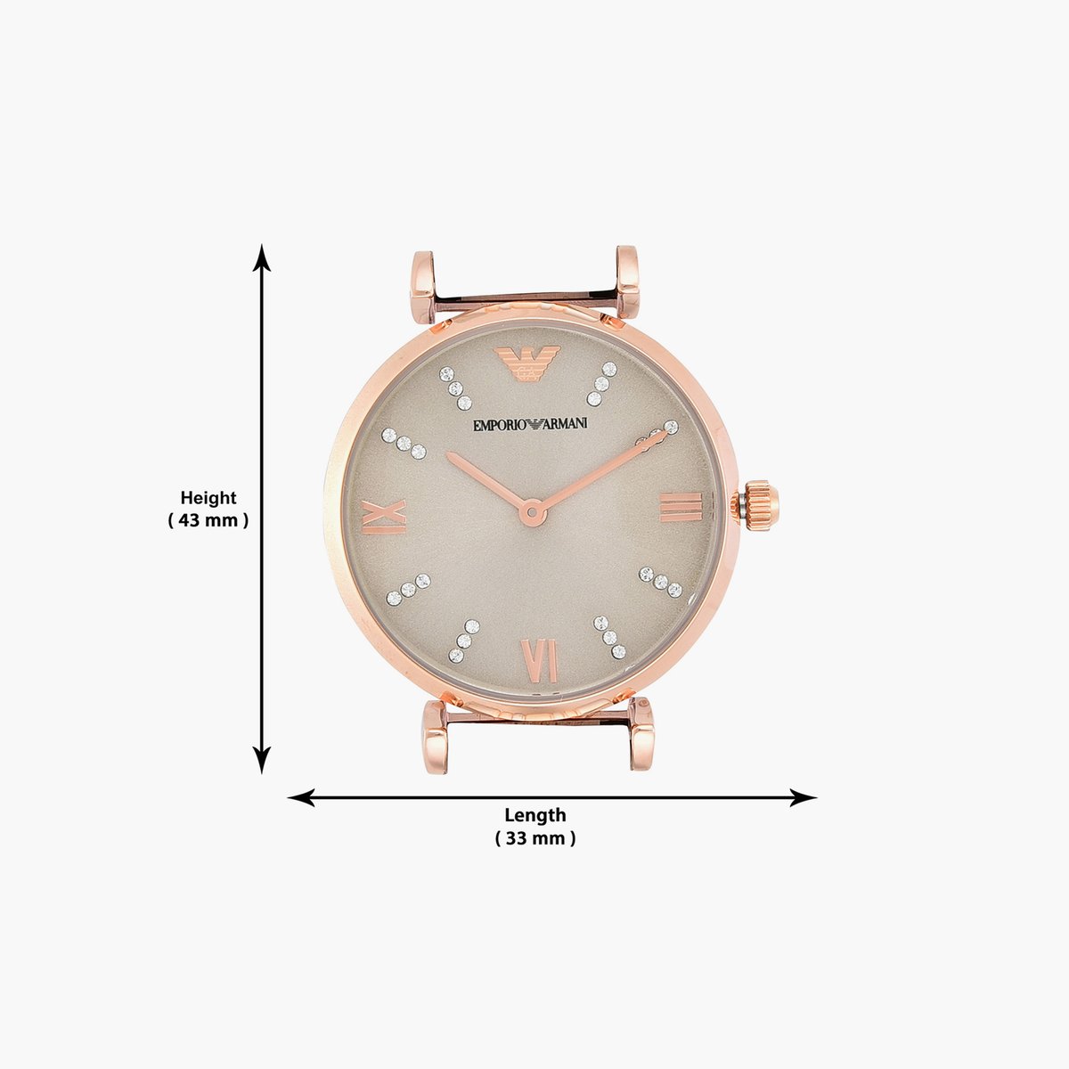 Emporio Armani Gianni T-Bar Grey Dial Women 31mm - view 2