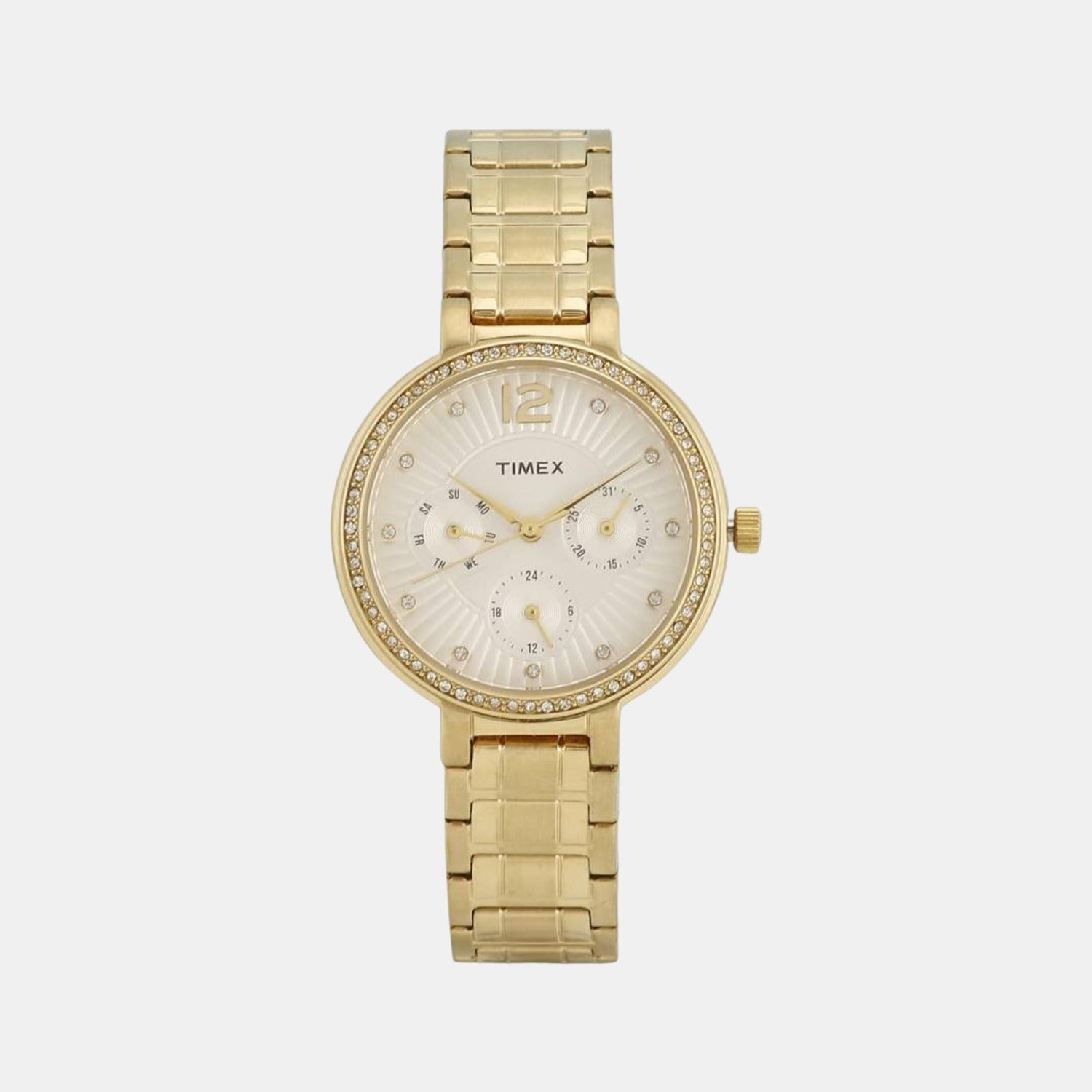 Timex E Class Women Quartz Silver Dial Analog Stainless Steel Watch TWEL11901